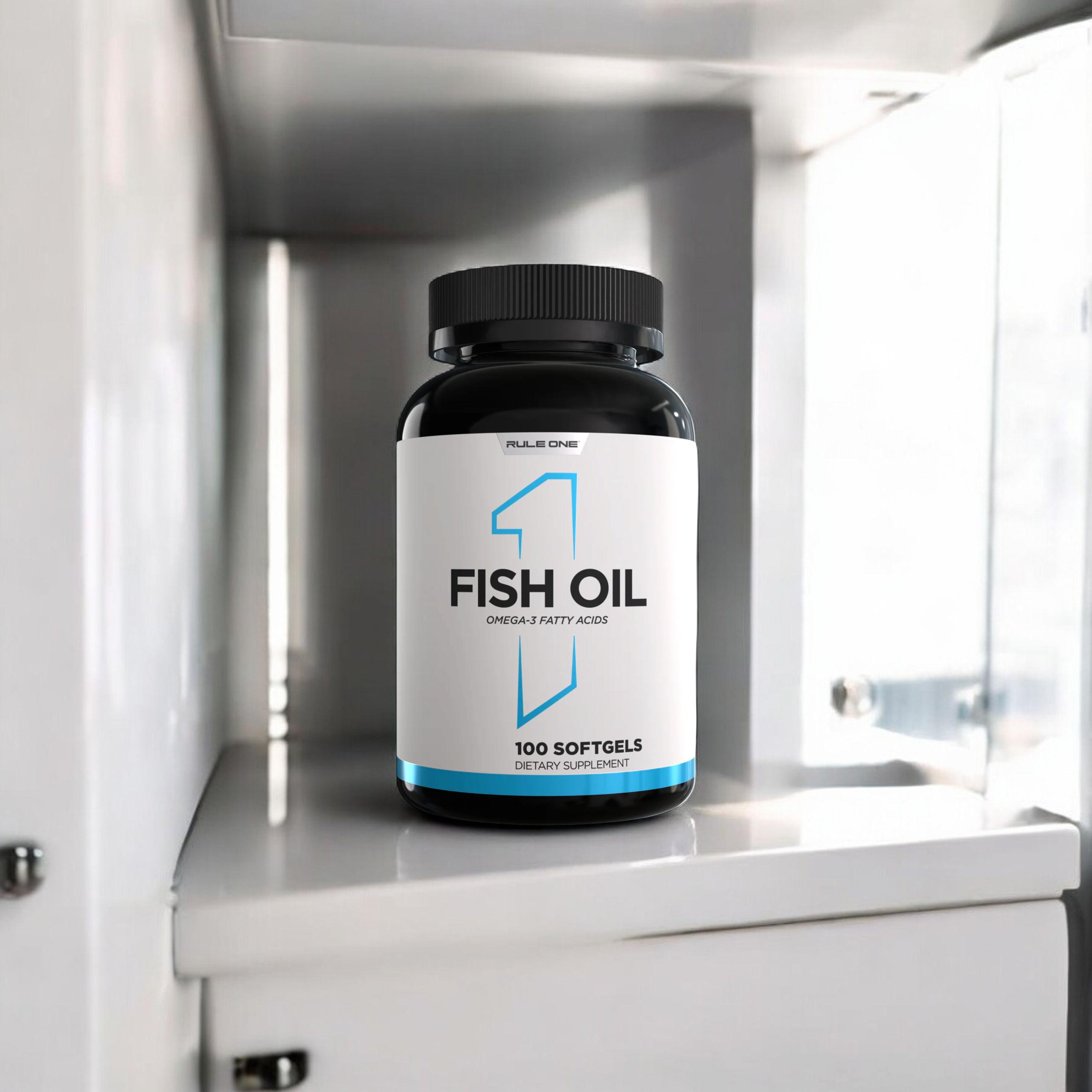 RULE 1 - R1 Fish Oil Omega 3 Fatty Acids - 100softgels.