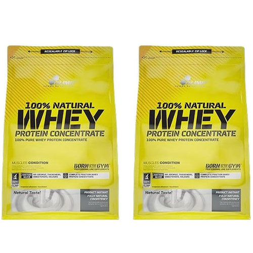 OLIMP 100% Natural Whey Protein Concentrate - 2x 700g