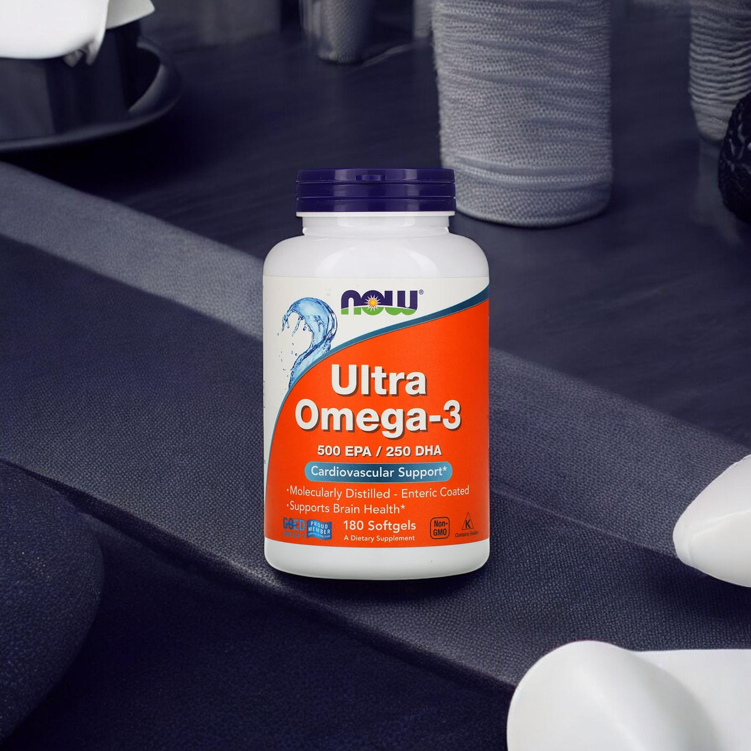NOW Ultra Omega 3 - 500 EPA / 250 DHA - 2x 180softgels