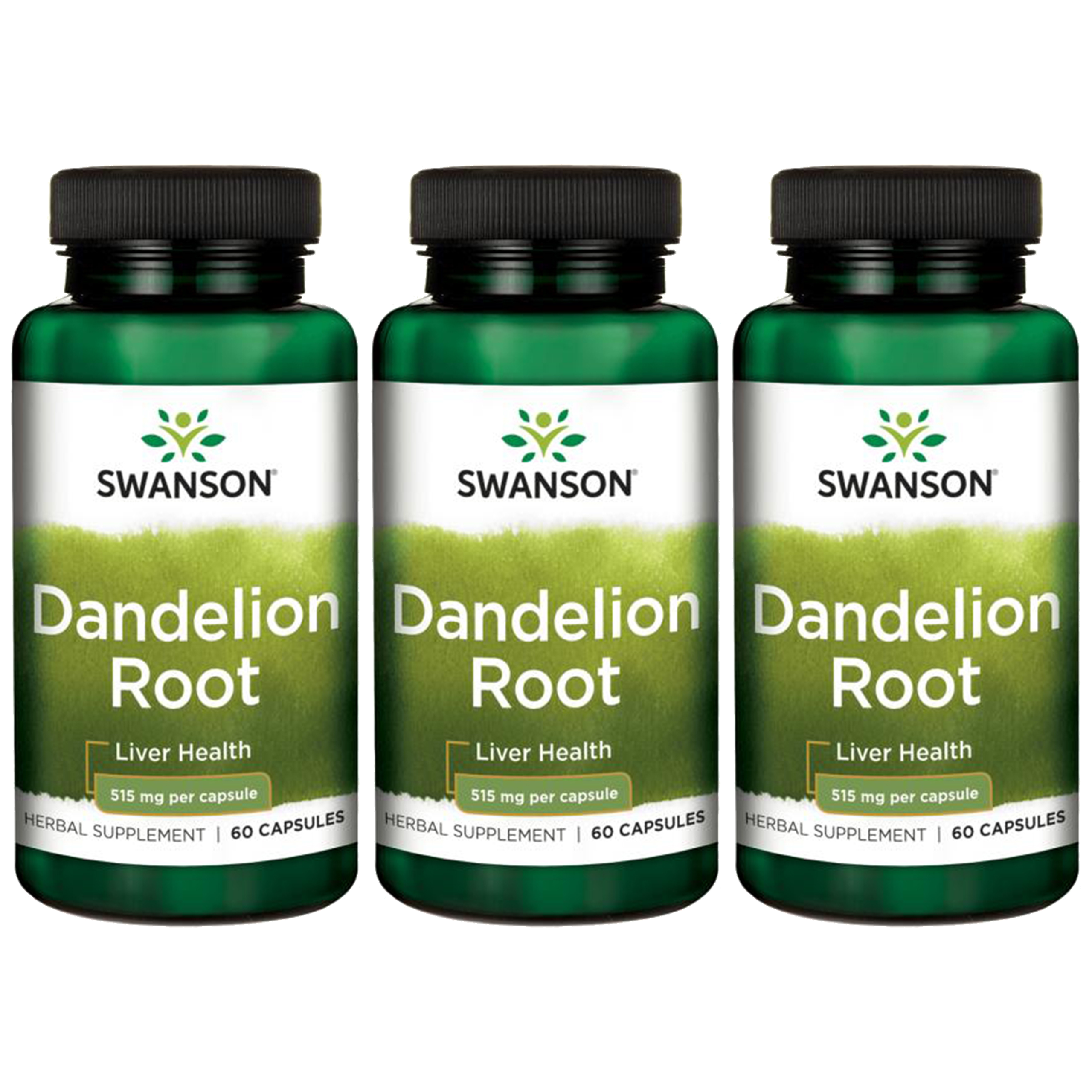 SWANSON Dandelion Root 515mg - 3x 60caps
