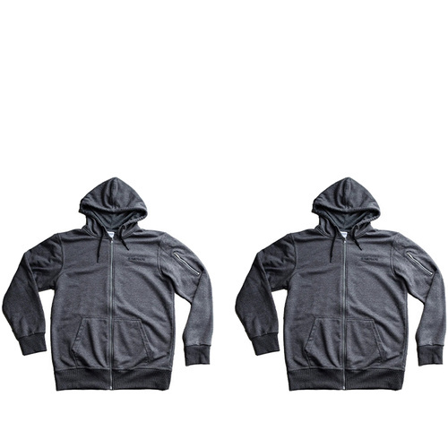 GASPARI NUTRITION Zipped Hoodie - Grey - 2x Bluza z kapturem na zamek