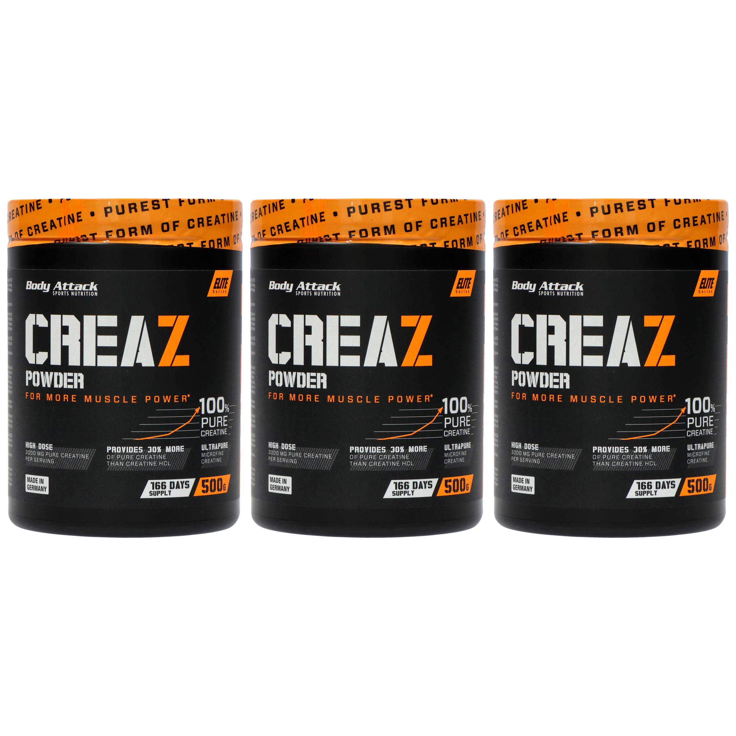 BODY ATTACK CREAZ - 3x 500g