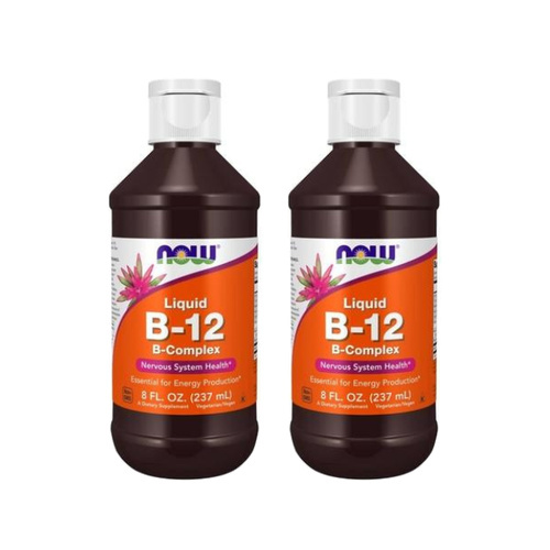 NOW - Vitamin B-12 Liquid B-Complex - 2x 237ml
