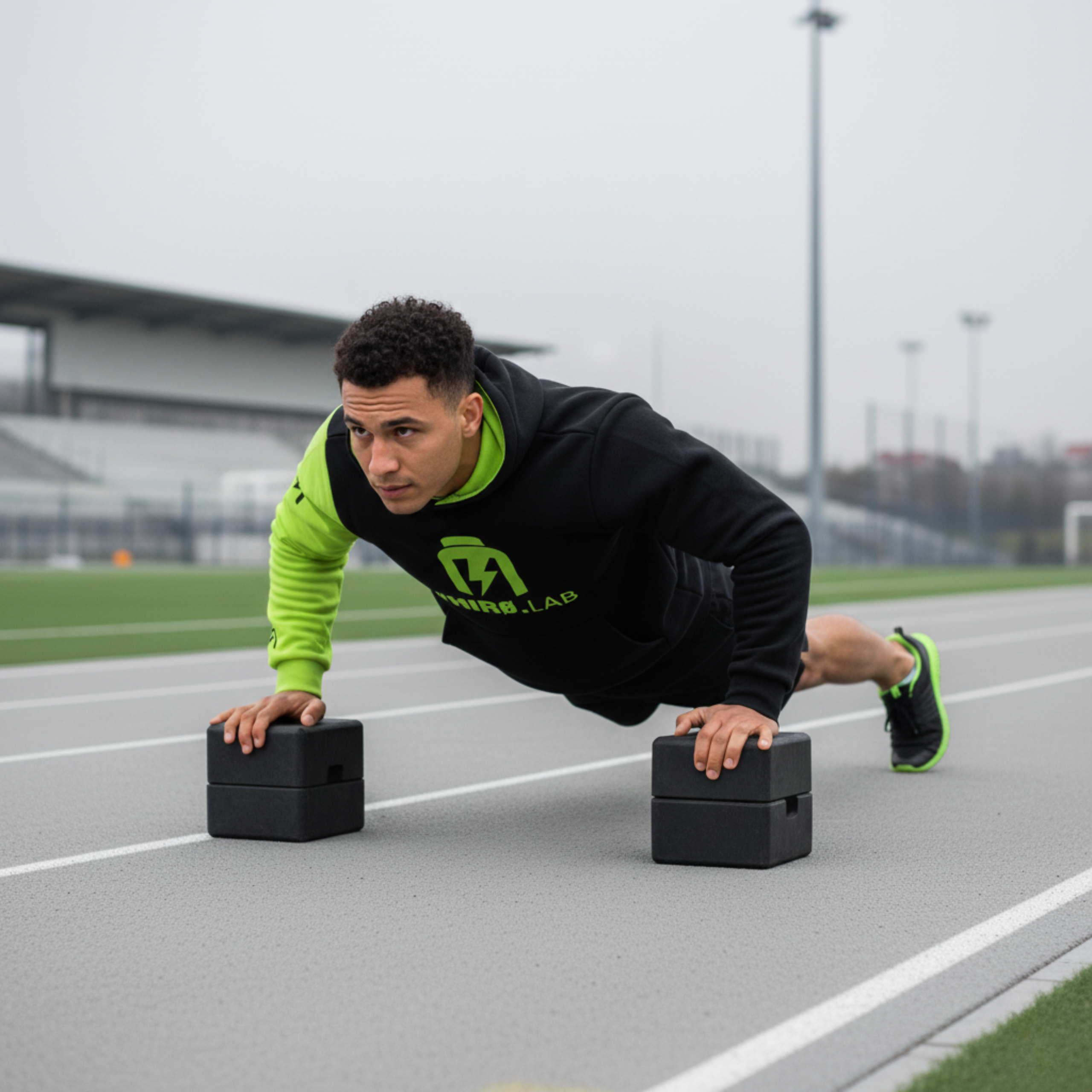 HIRO.LAB Bluza z kapturem HIRO NEE - Czarno Zielona - M pol_pl_HIRO-LAB-Bluza-z-kapturem-HIRO-NEE-Czarno-Zielona-M-41873_4