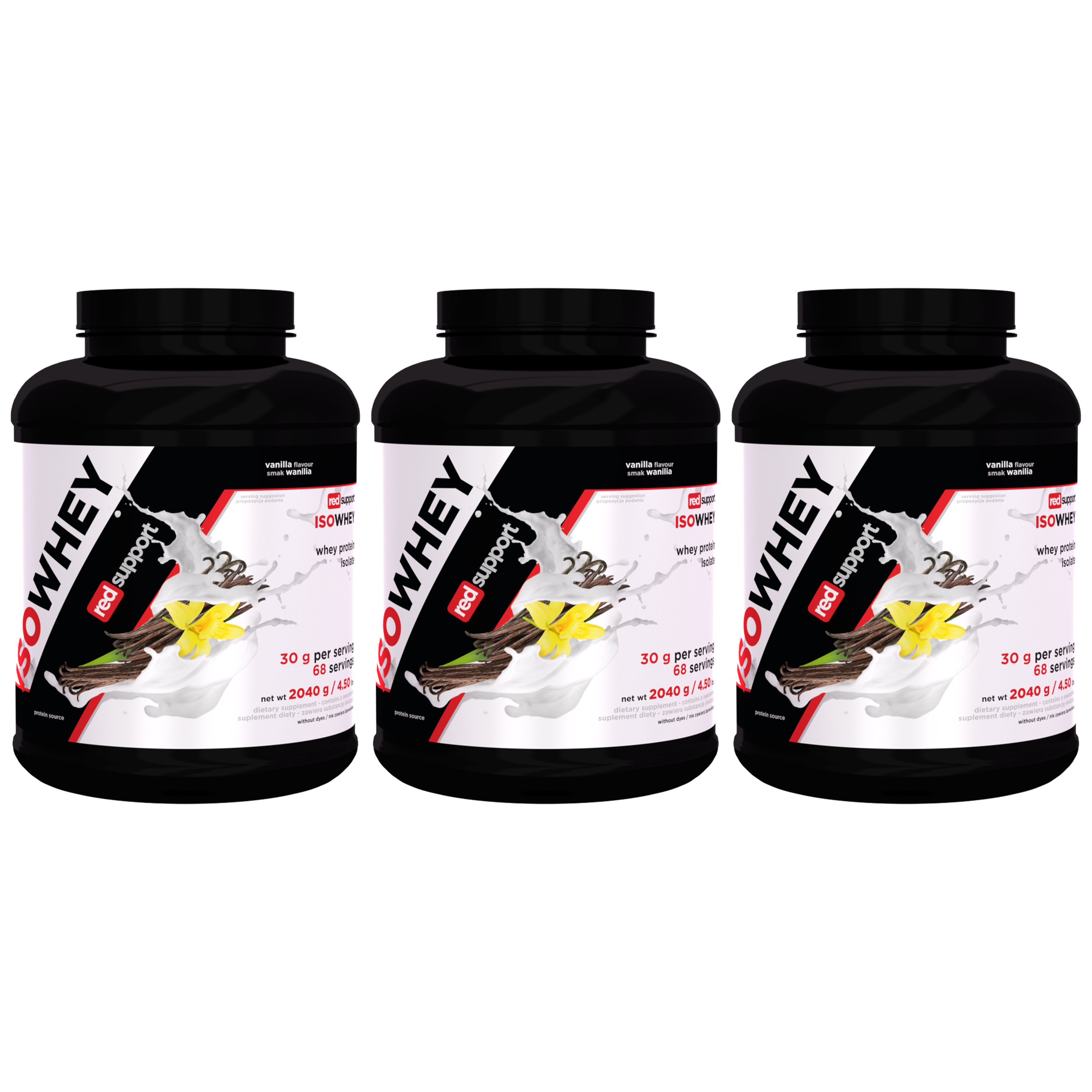 RED SUPPORT IsoWhey - 3x 2040g