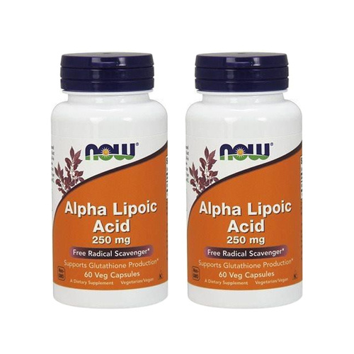NOW Alpha Lipoic Acid 250mg - 2x 60vegcaps