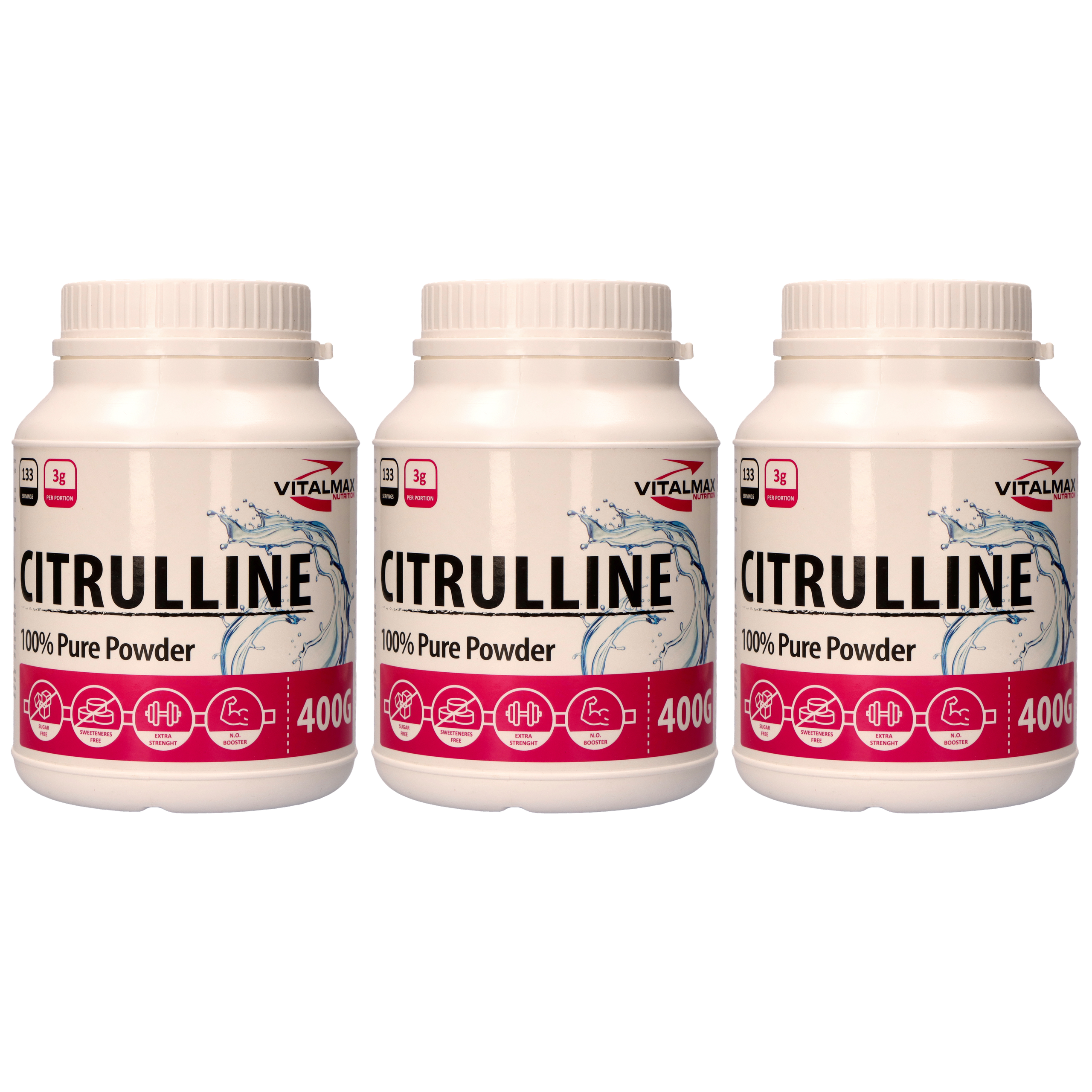 VITALMAX CARE Citrulline - 3x 400g - Cytrulina
