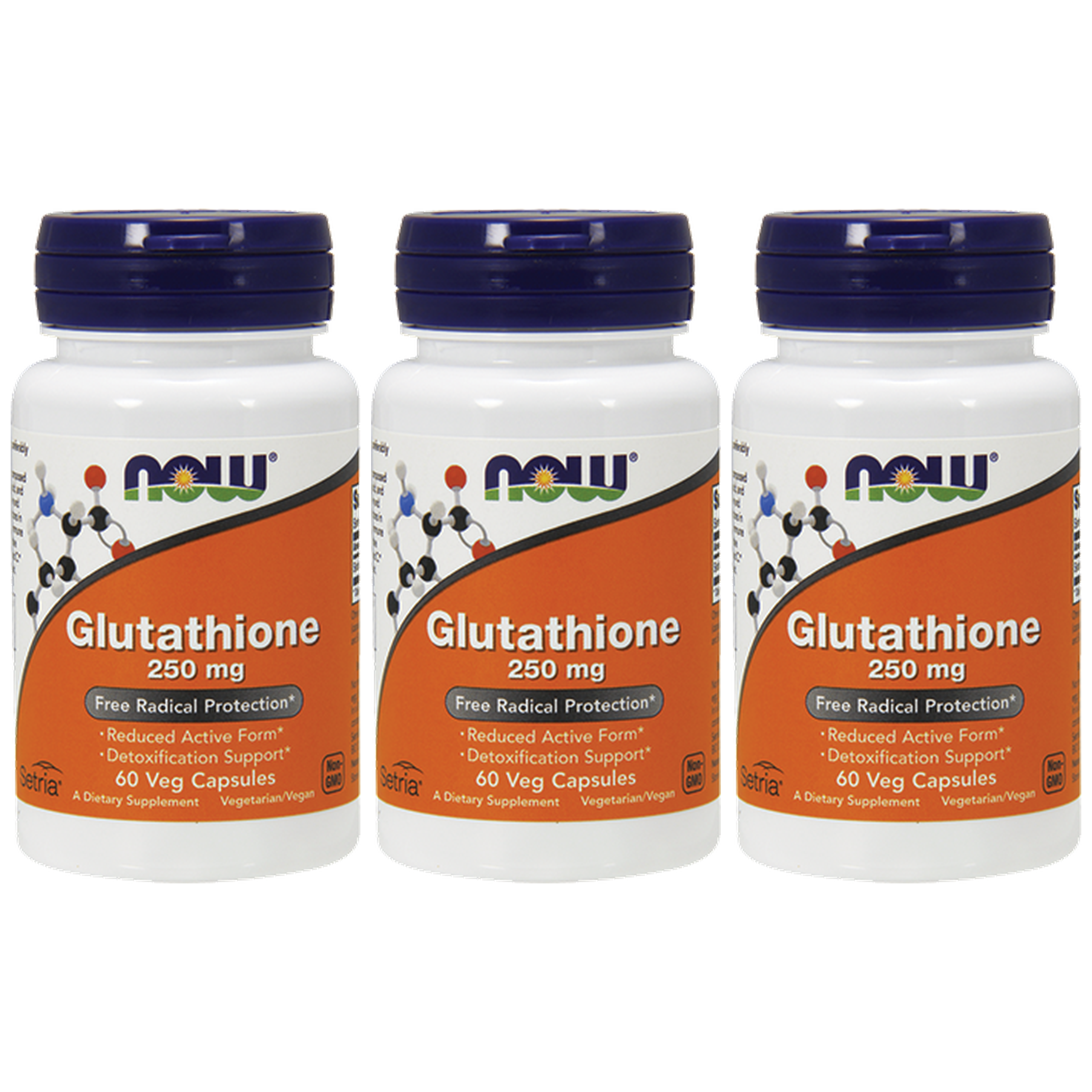 NOW Glutathione 250mg - 3x 60vcaps
