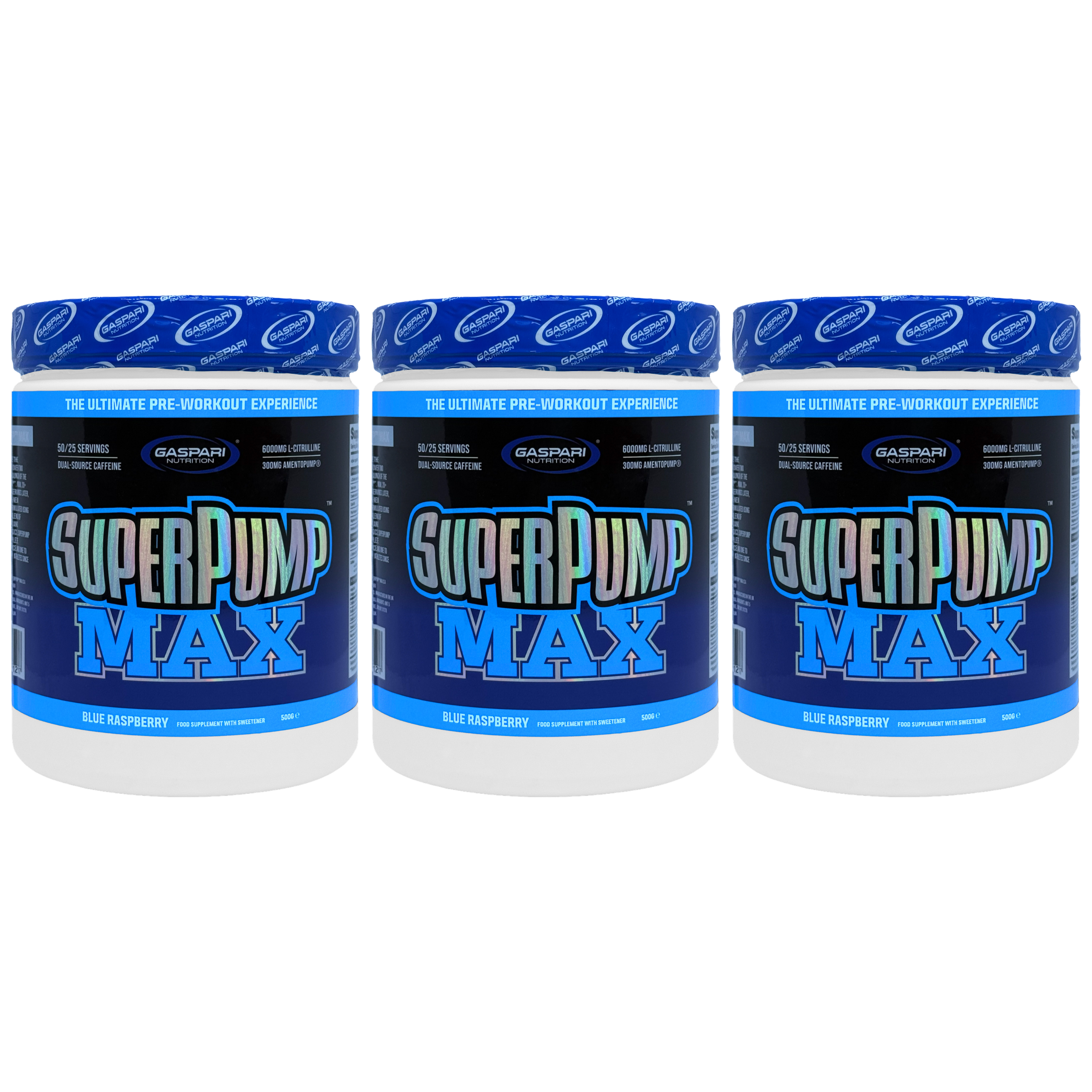 GASPARI NUTRITION - Super Pump Max - 3x 500g - Blue Raspberry