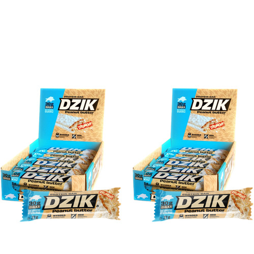 DZIK - Protein Bar Crunchy - 24x 2x 70g