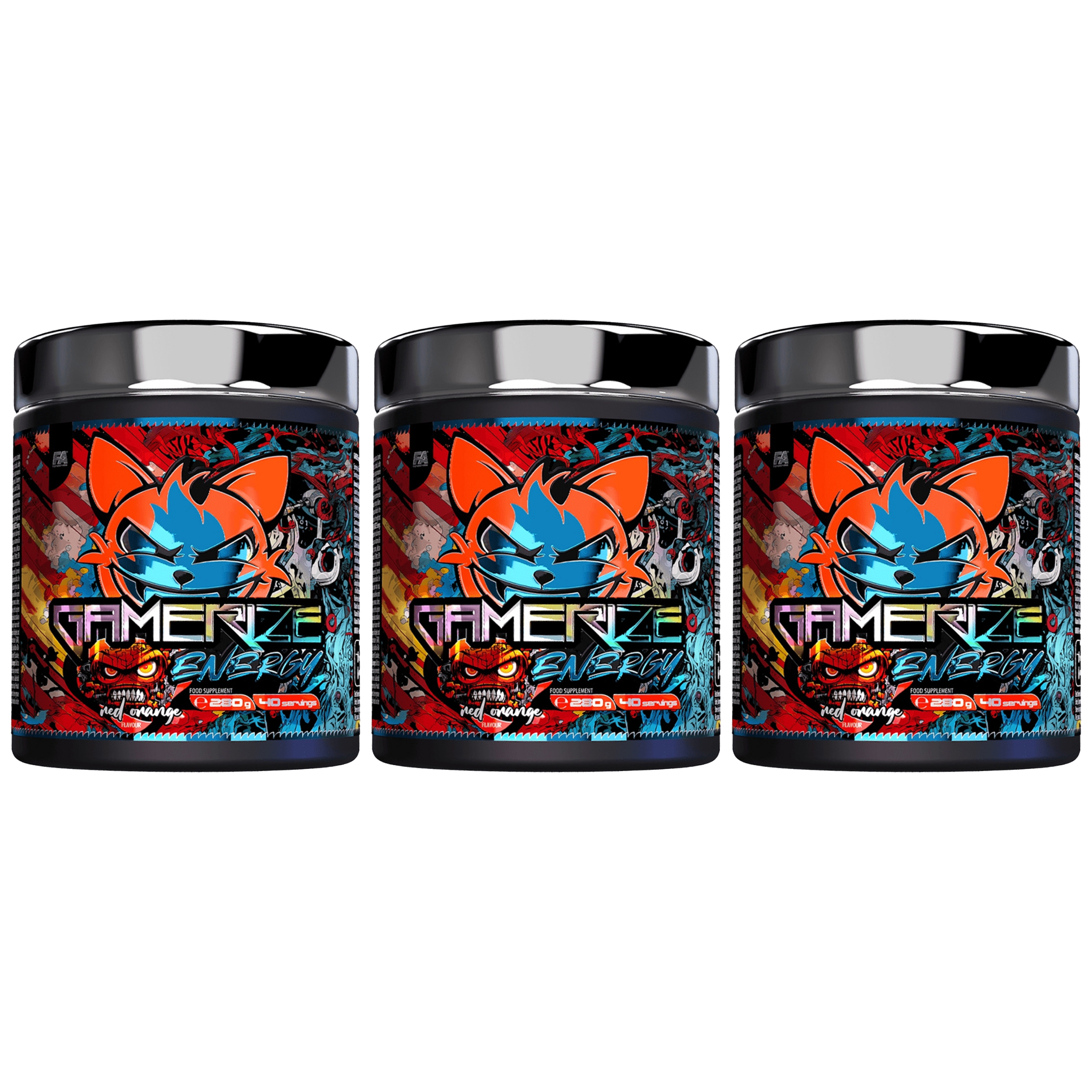 FITNESS AUTHORITY - Gamerize Energy - 3x 280g