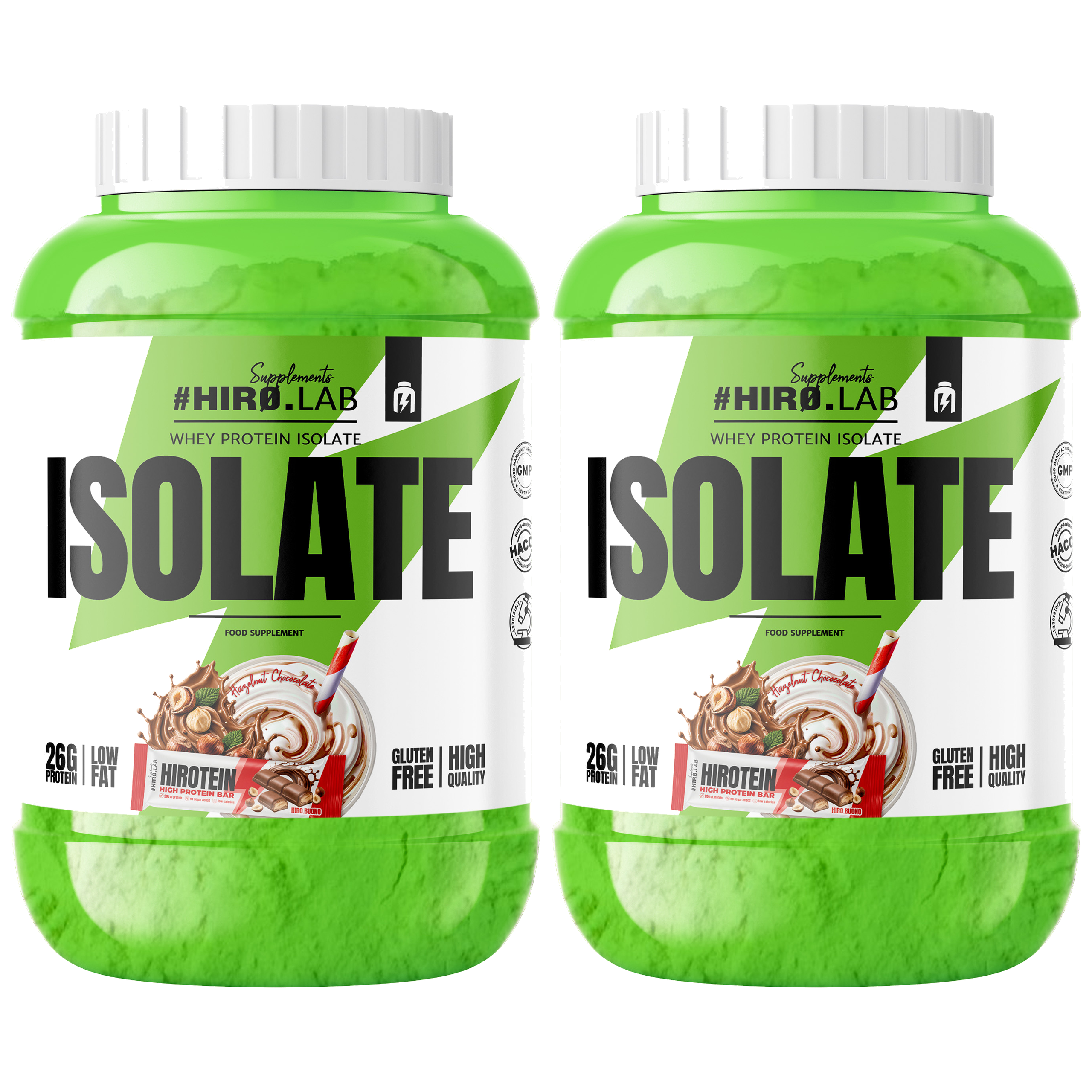 HIRO.LAB Whey Protein Isolate - 2x 1800g
