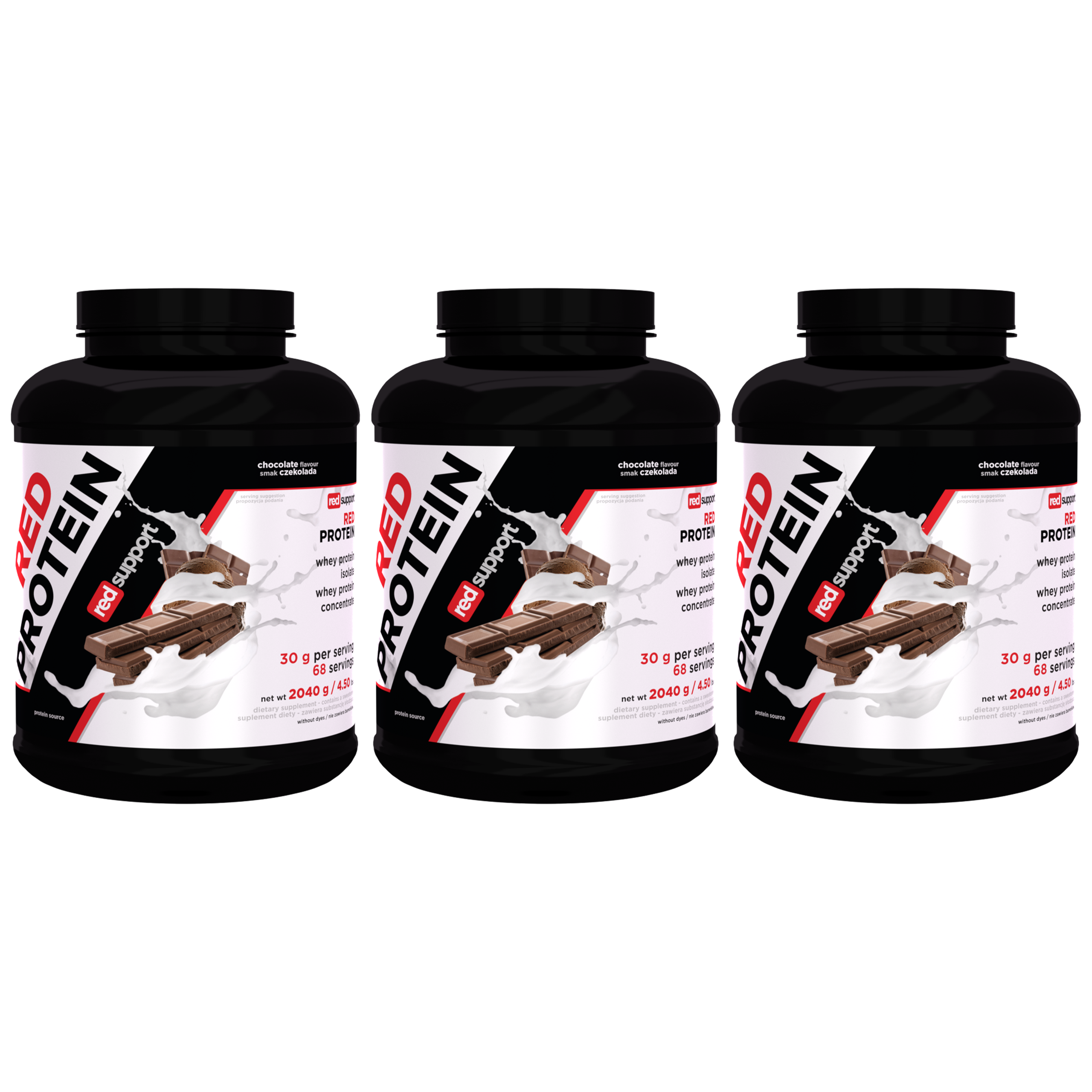 RED SUPPORT Red Protein - 3x 2040g