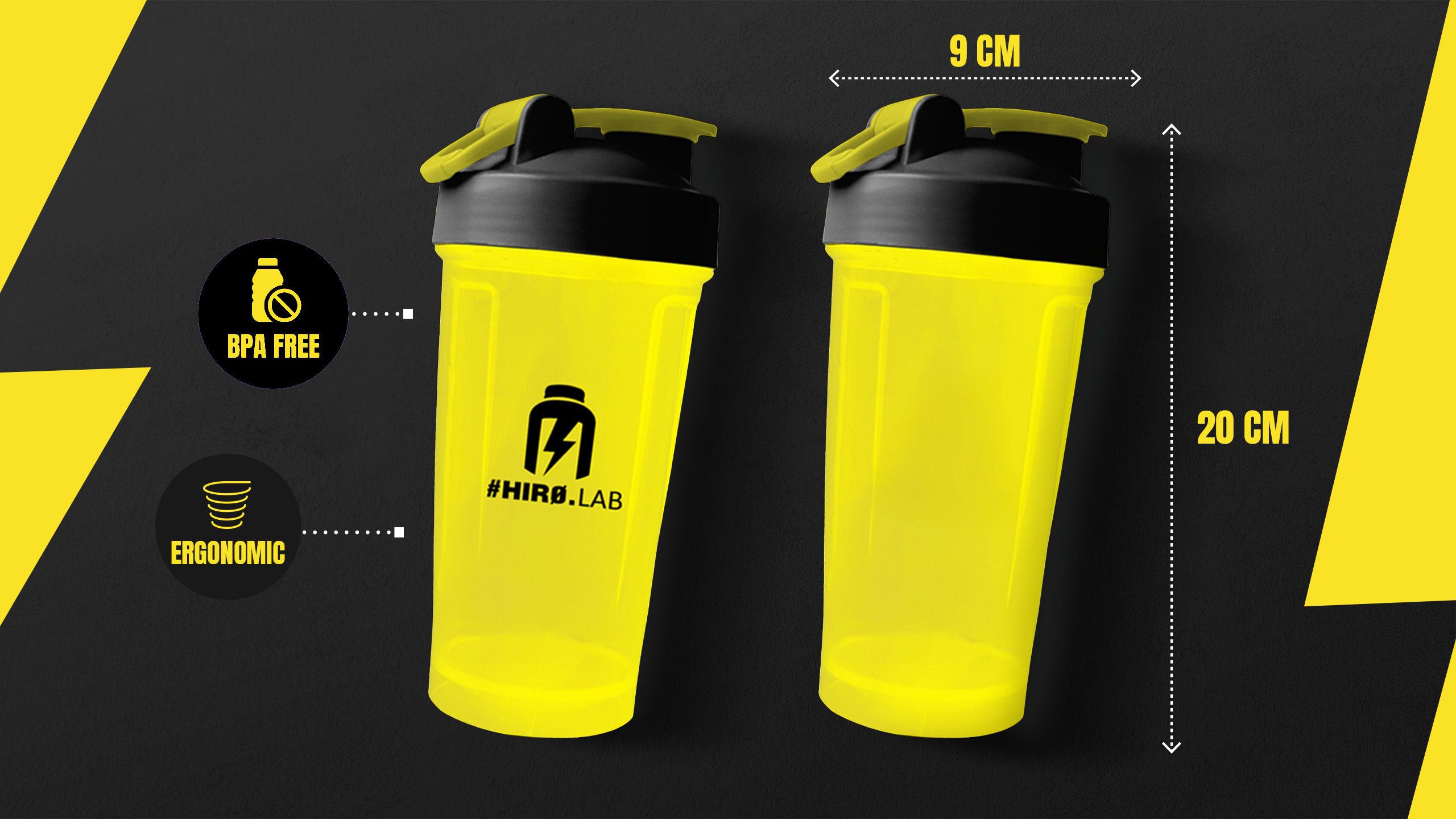 HIRO.LAB - Shaker - 2x 500ml