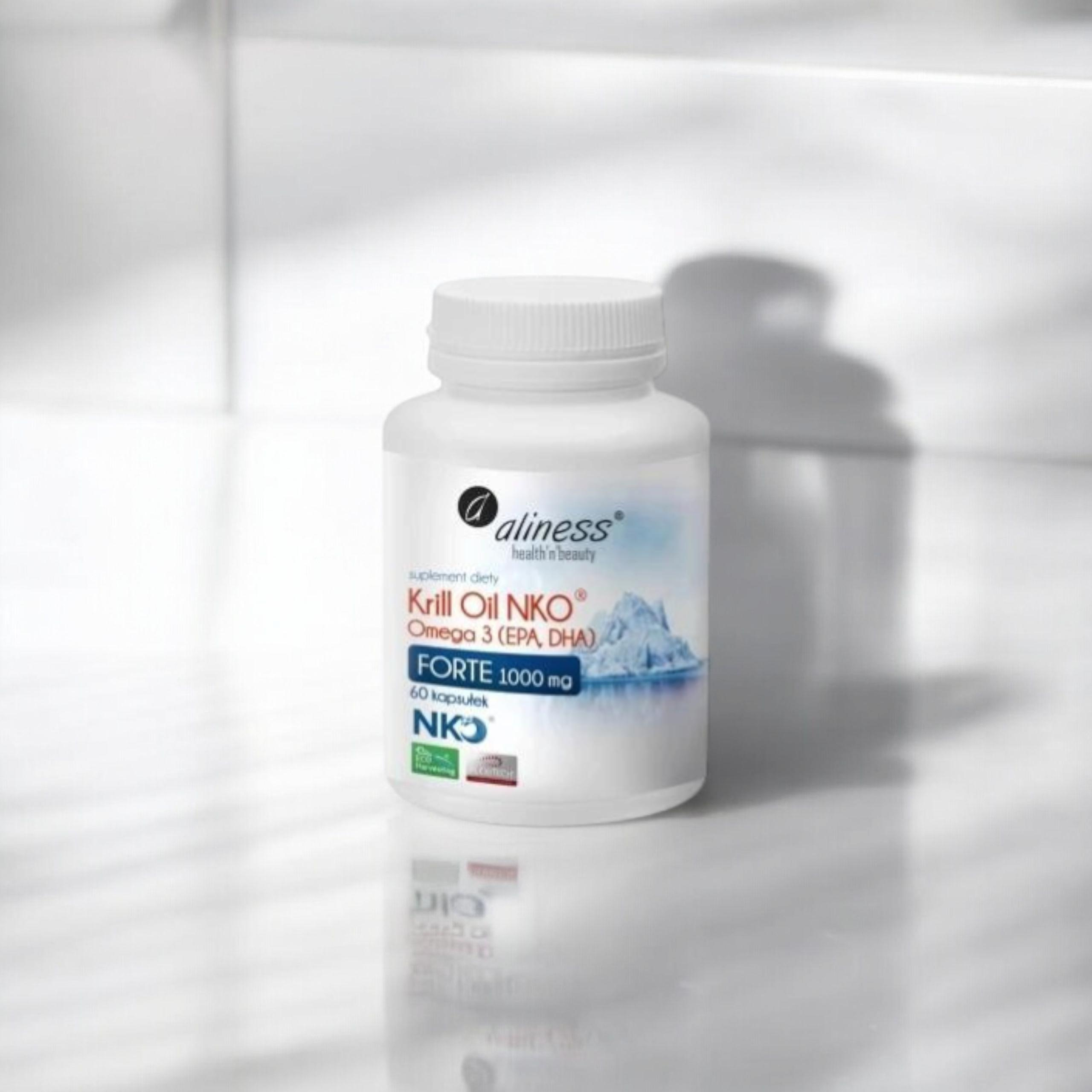 ALINESS - Krill Oil NKO Omega 3 1000mg Forte - 2x 60caps.