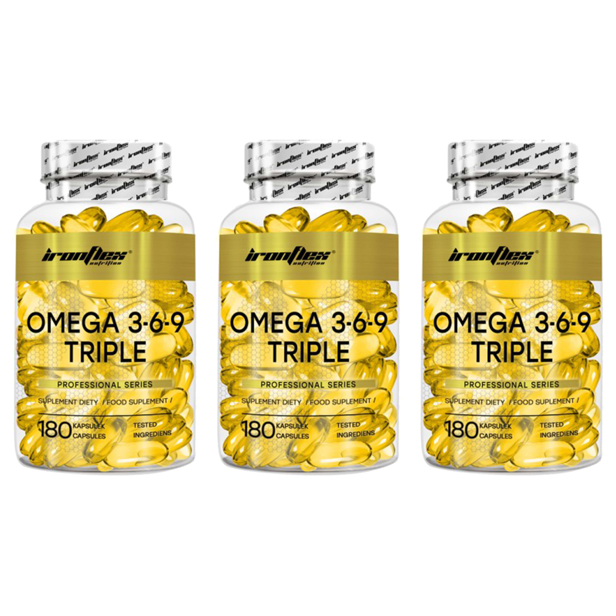 IronFlex Omega 3-6-9 Triple - 3x 180caps.