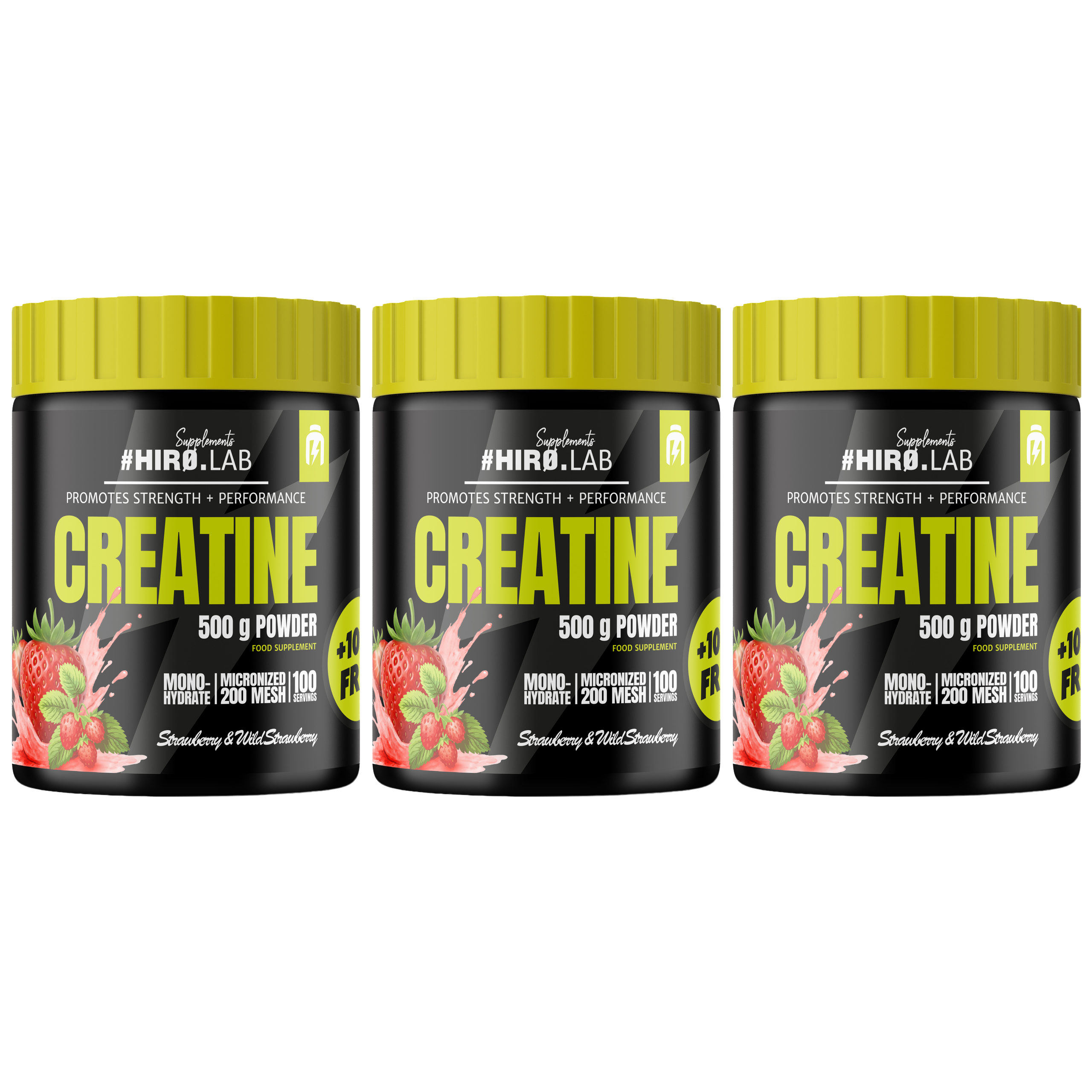 HIRO.LAB Creatine - 3x 500g + 100g FREE