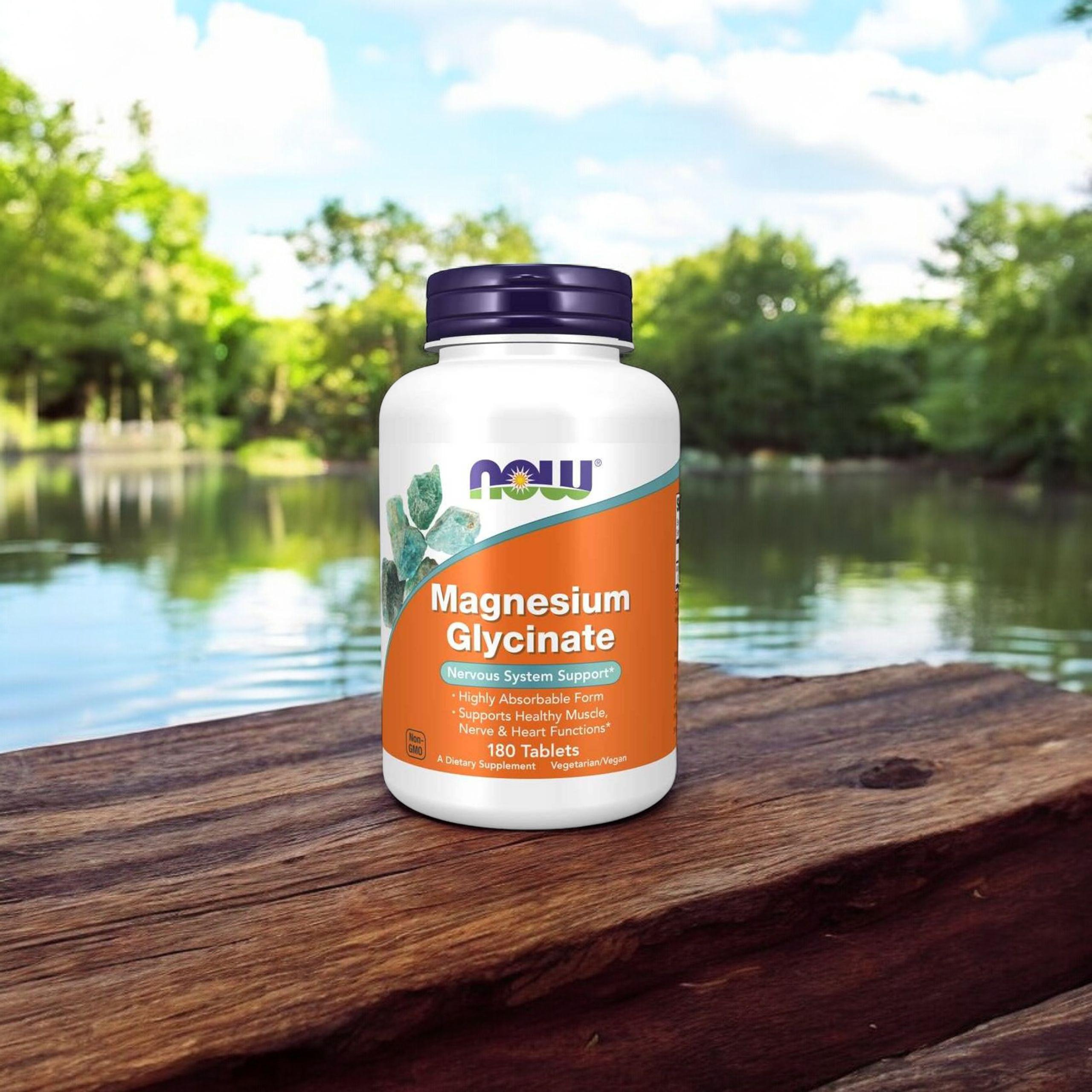 NOW Magnesium Glycinate - 2x 180tabs.