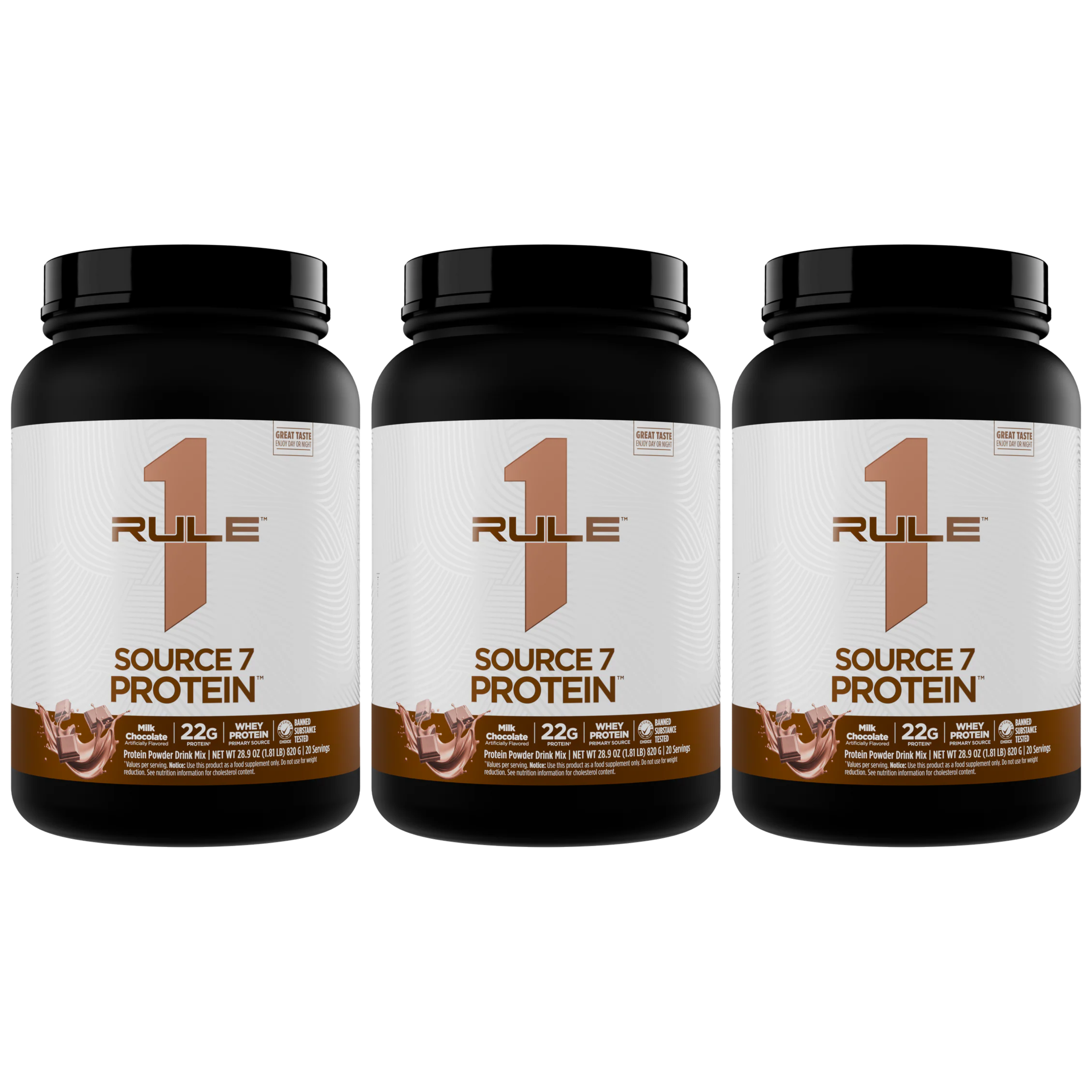 RULE 1 - R1 Source 7 Protein - 3x 820g