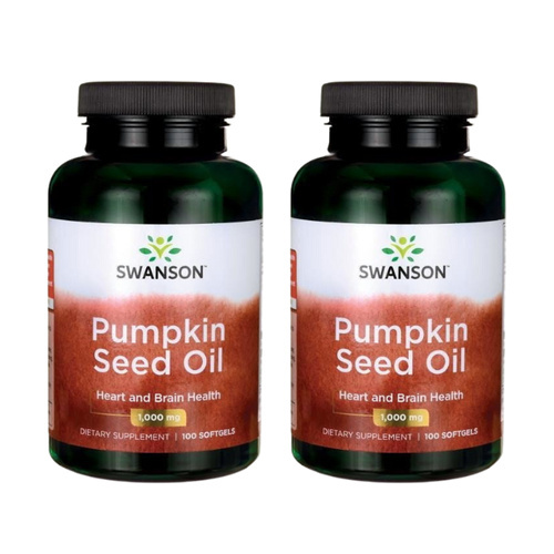 SWANSON - Pumpkin Seed Oil 1000mg - 2x 100 Softgels