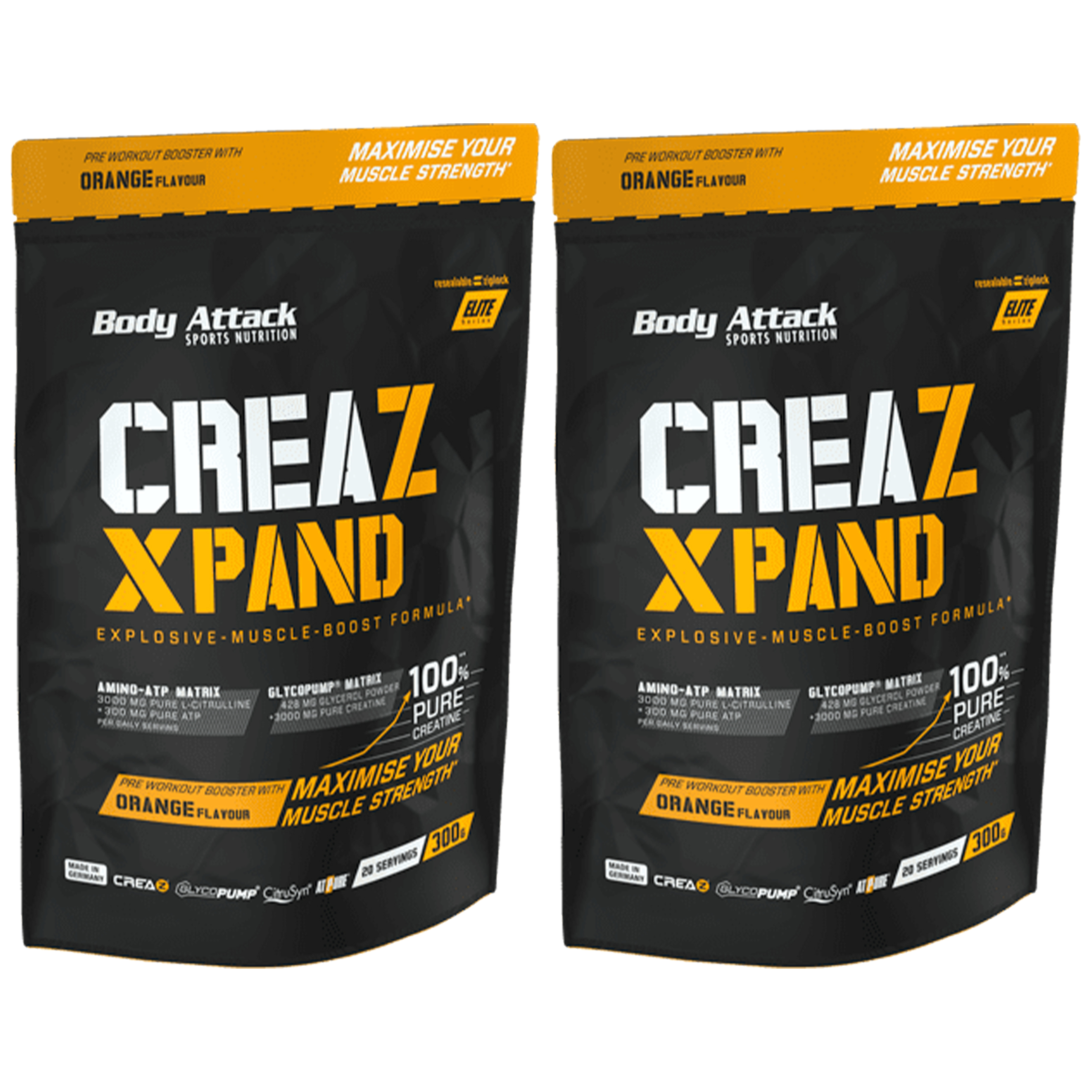 Body Attack CREAZ Xpand - 2x 300g