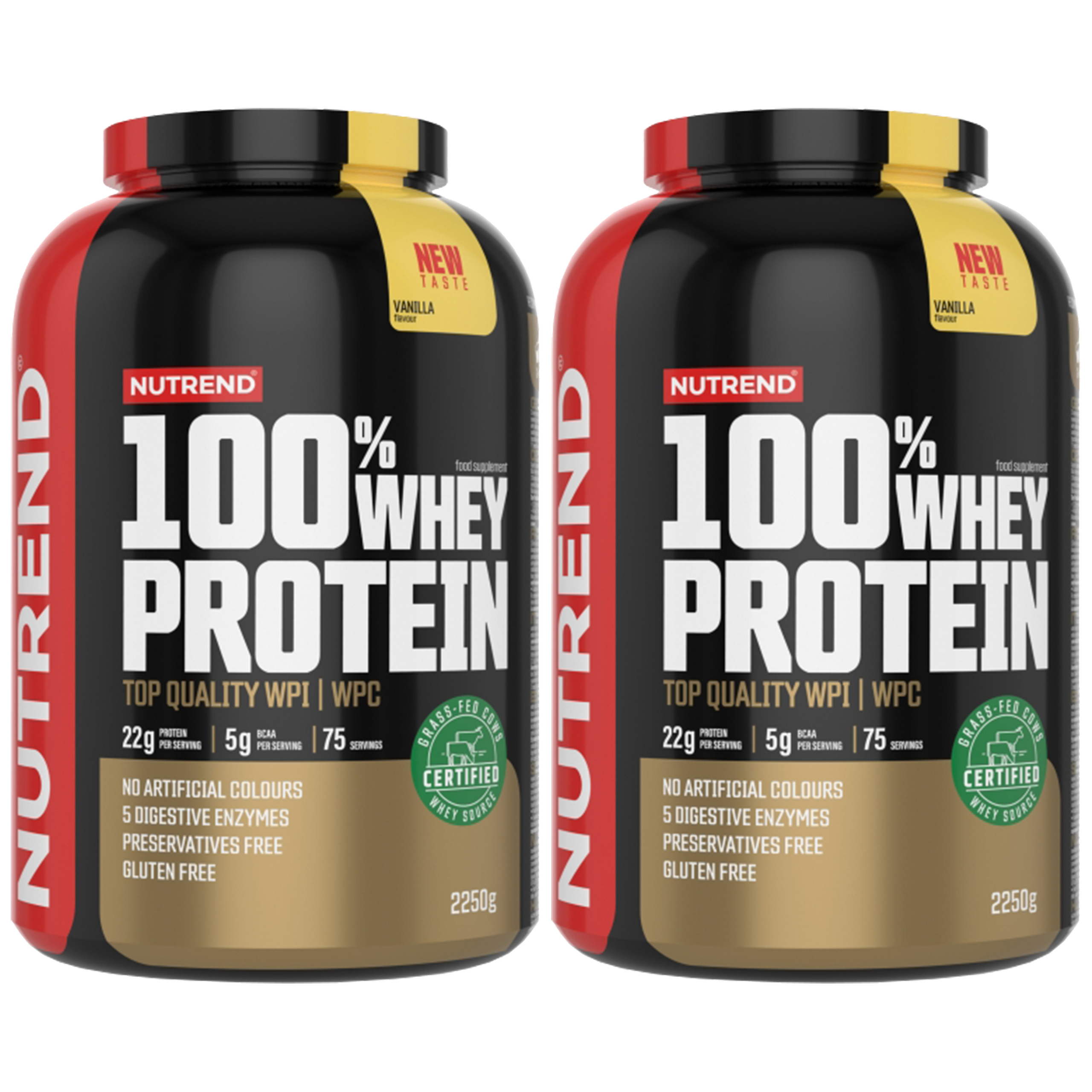 NUTREND 100% Whey Protein - 2x 2250g