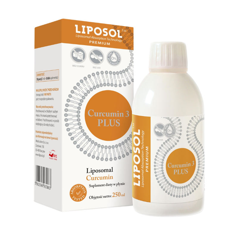 ALINESS - Liposol Curcumina 3 Plus Liposomalna - 250ml