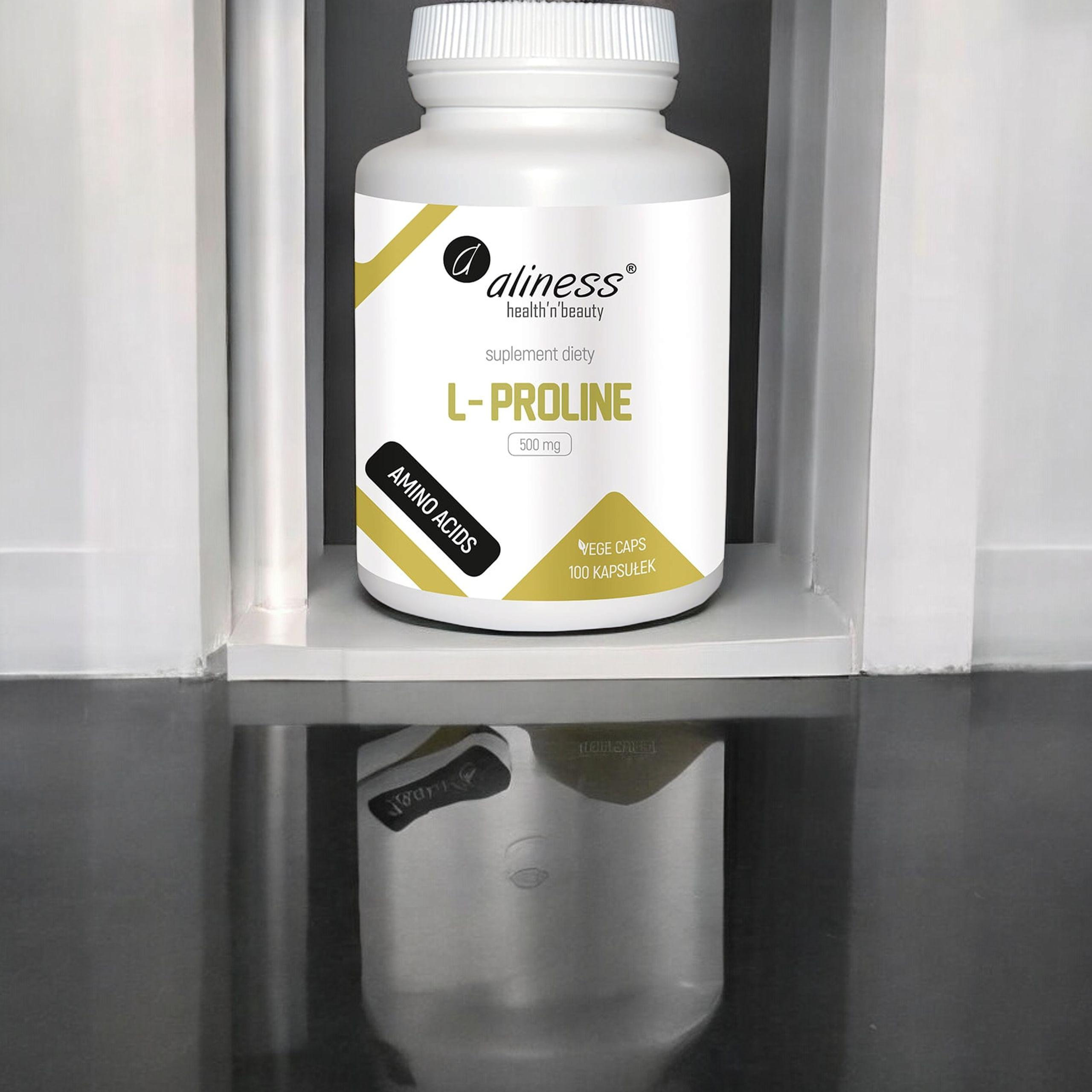 ALINESS - L-Proline 500mg - 3x 100vcaps.