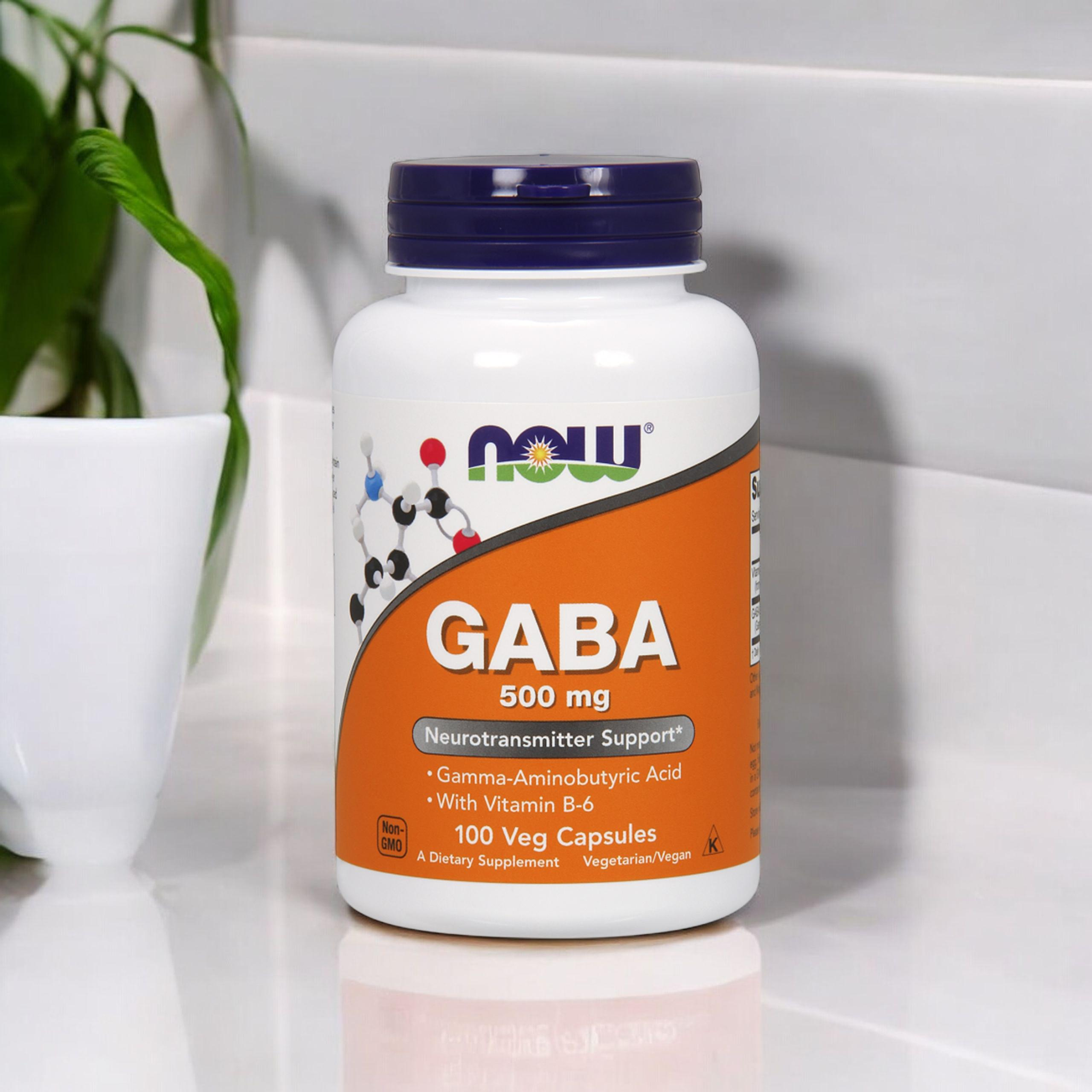NOW GABA 500mg - 2x 100veg caps