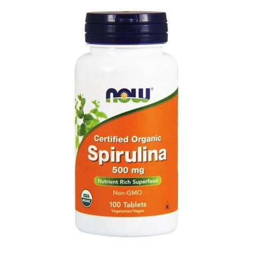NOW Spirulina 500mg - 2x 100tab