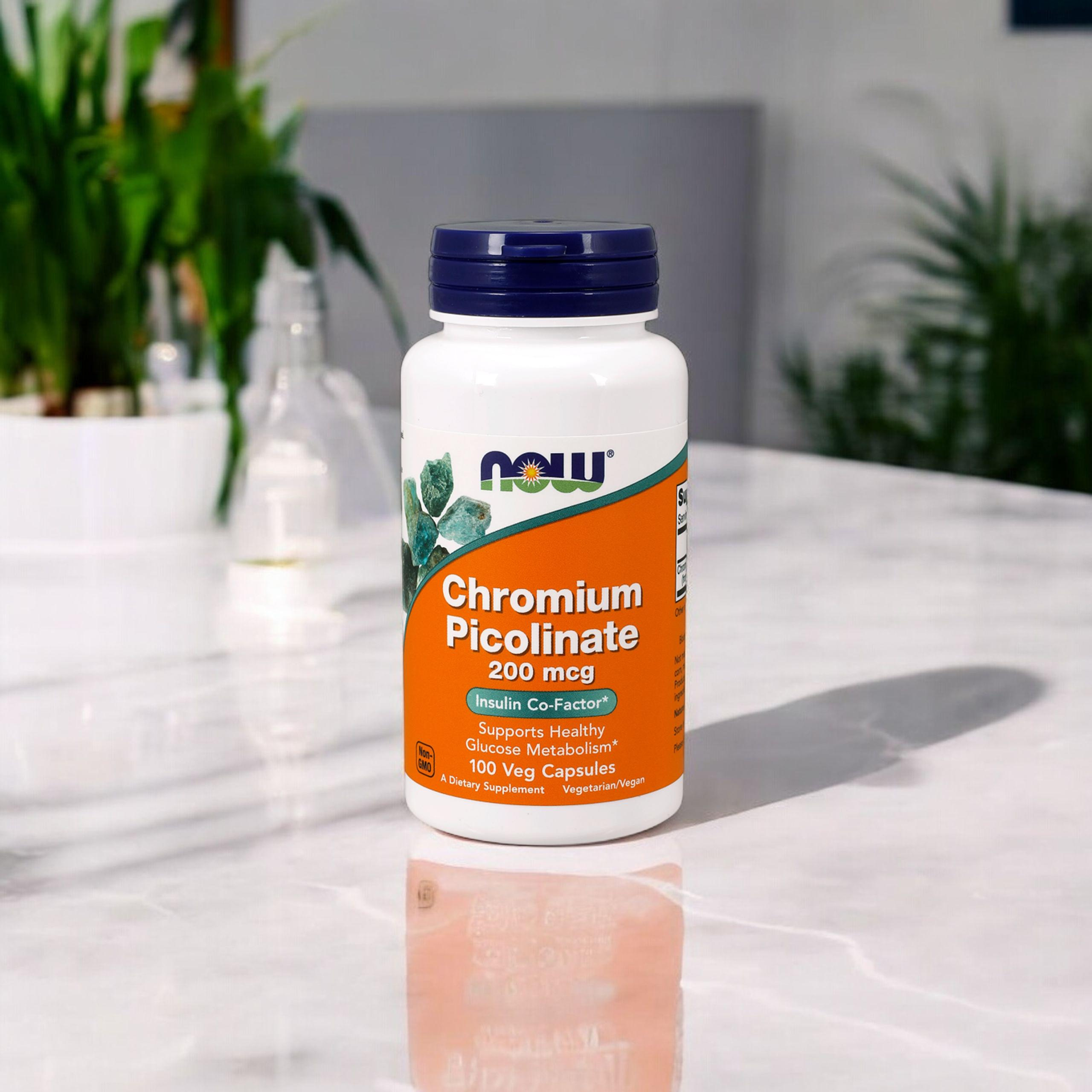 NOW Chromium Picolinate - 2x 100vcaps