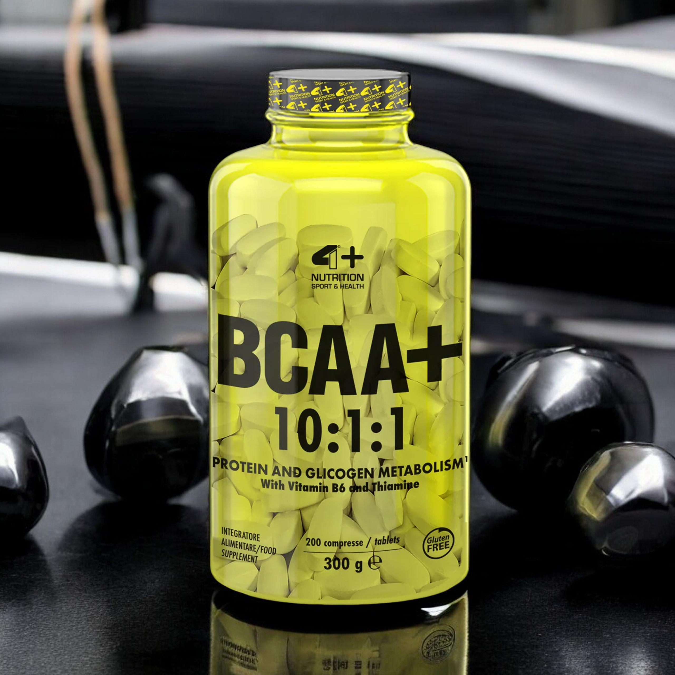4+ NUTRITION BCAA+ 10:1:1 - 200tabs.