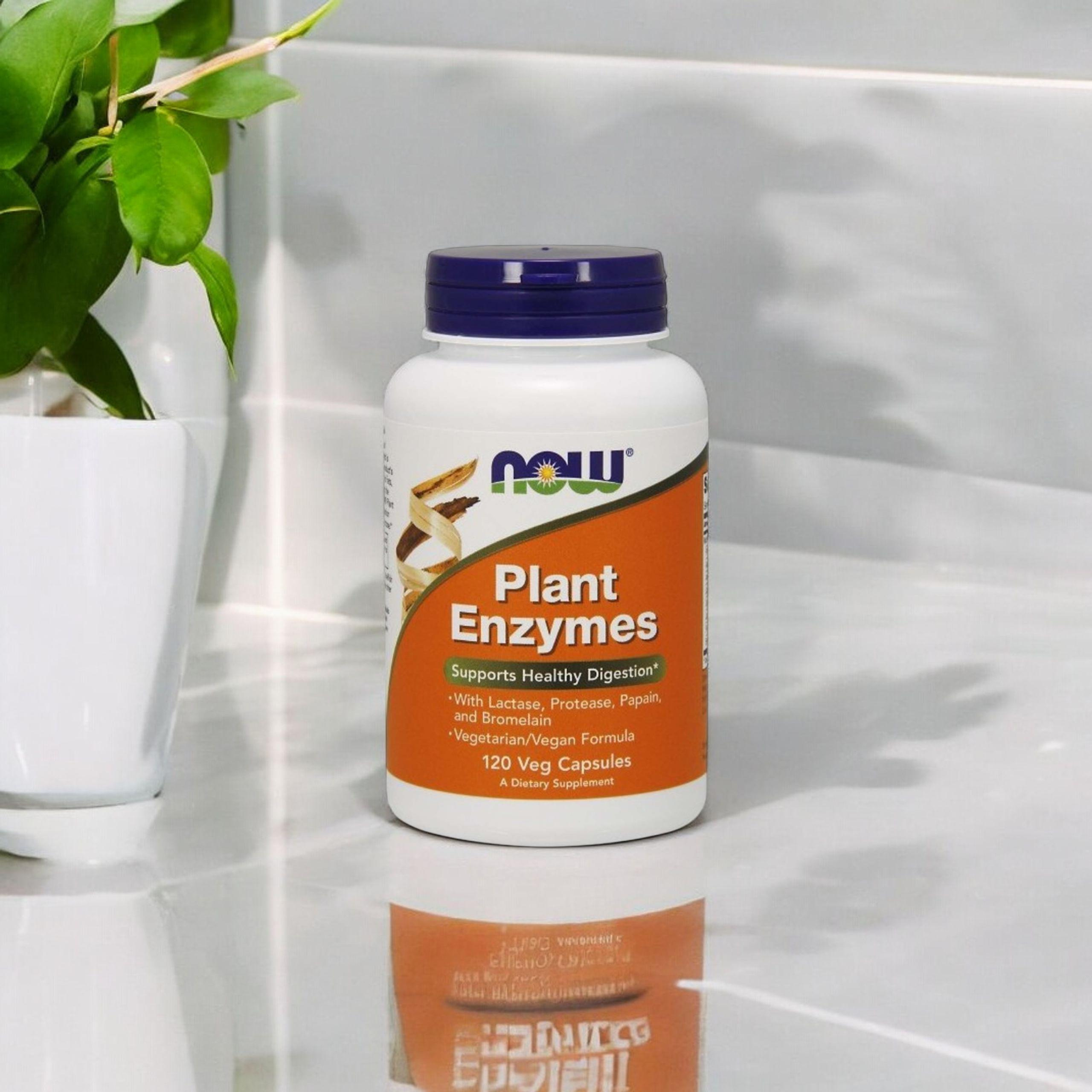 NOW Plant Enzymes - 3x 120vcaps.
