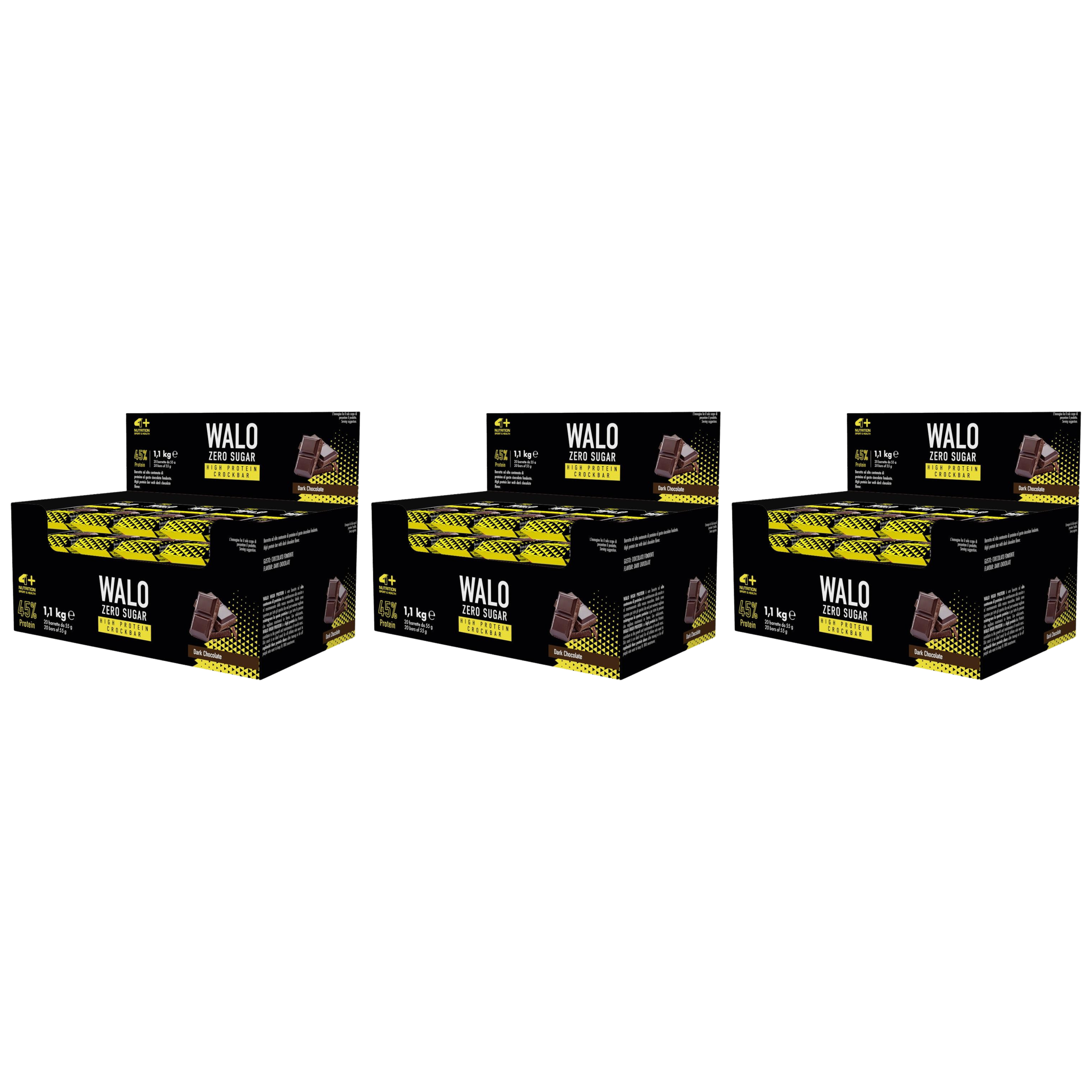 4+ NUTRITION - Walo ZeroSugar CrockBar HP 45% - 20x 3x 55g