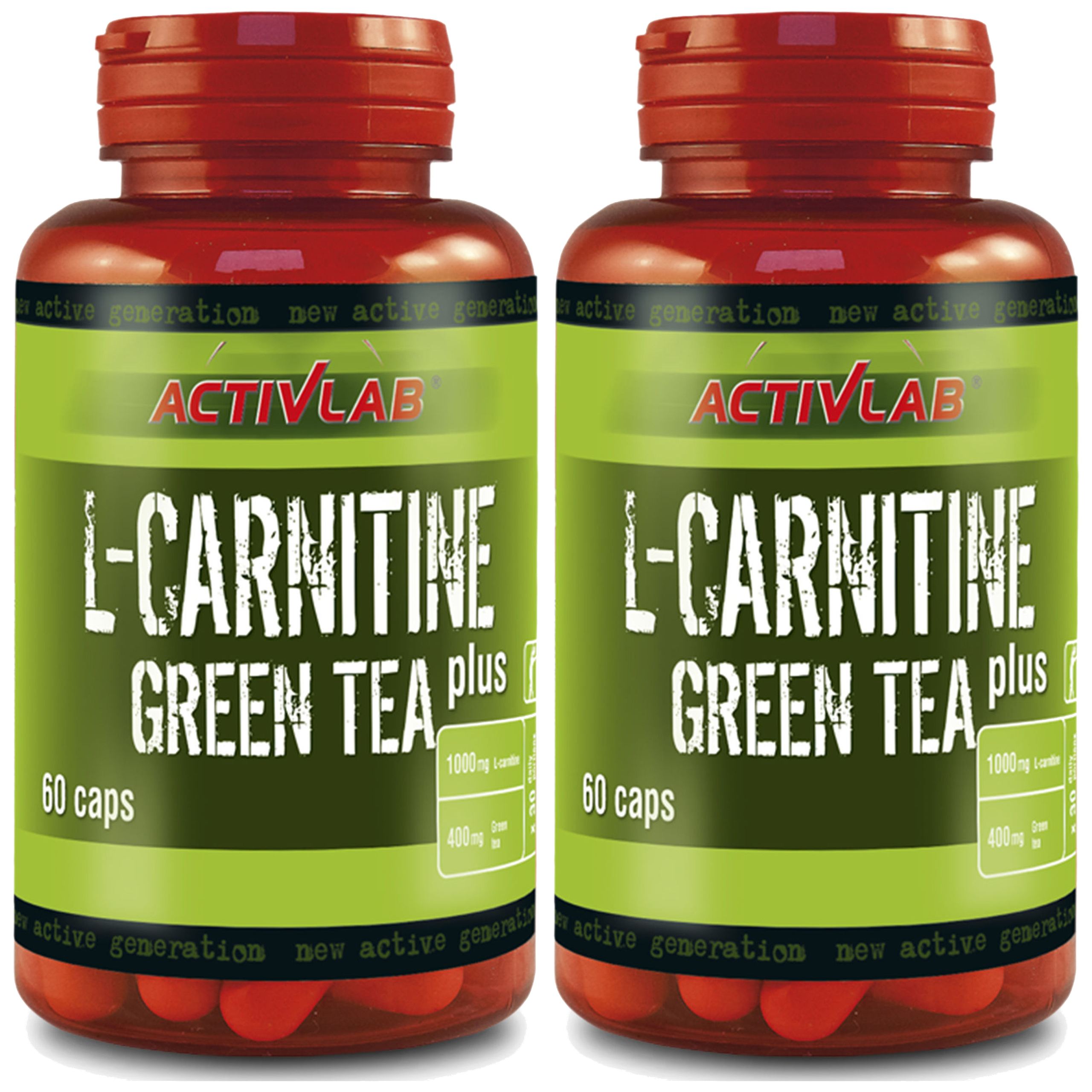 ACTIVLAB L-Carnitine + Green Tea - 2x 60caps