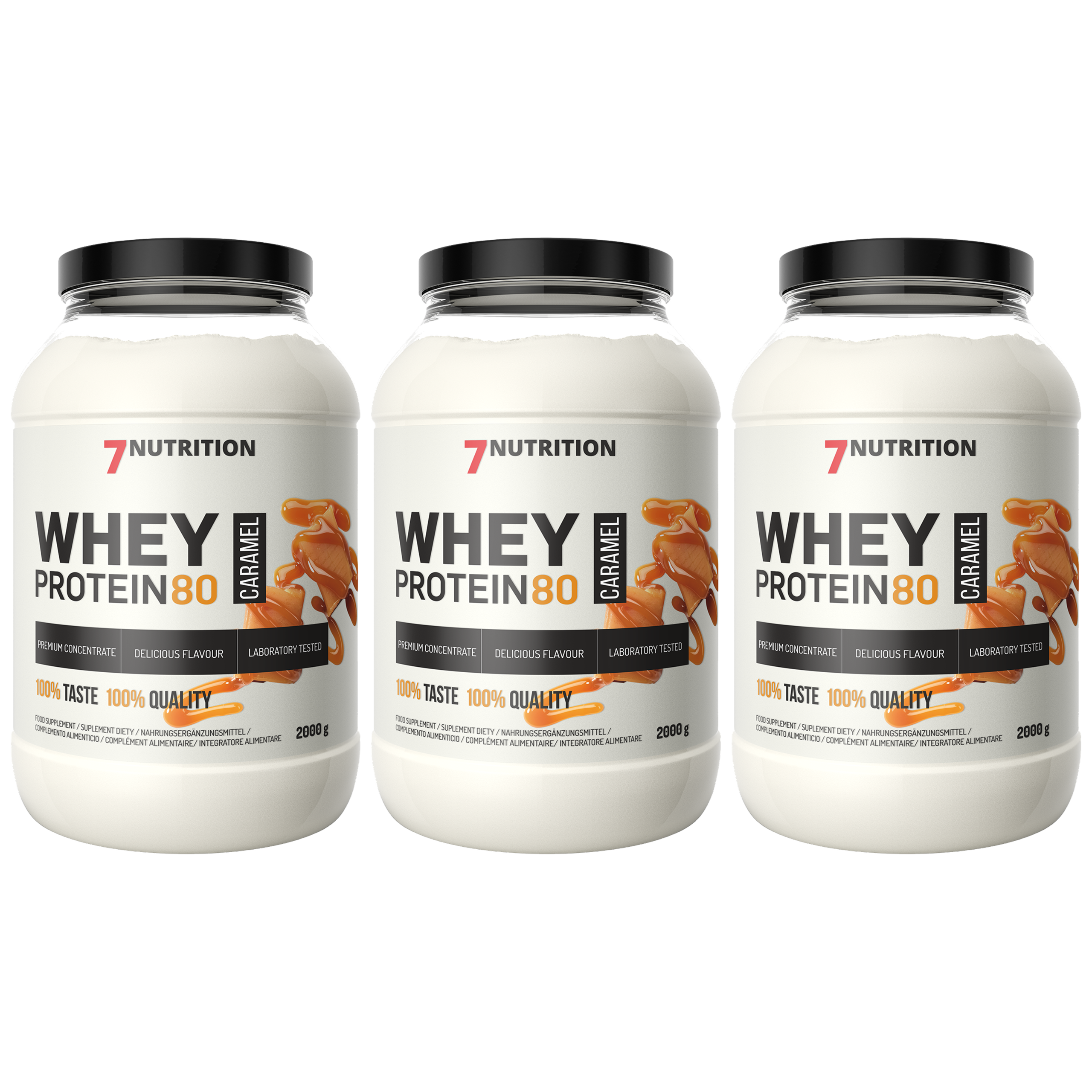 7 NUTRITION Whey Protein 80 - 3x 2000g