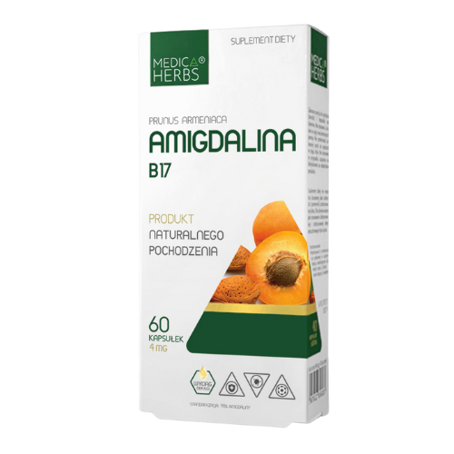 MEDICA HERBS Amigdalina B17 4mg 60 kapsułek