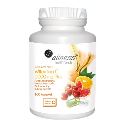 ALINESS - Witamina C 1000mg - 2x 100vcaps.