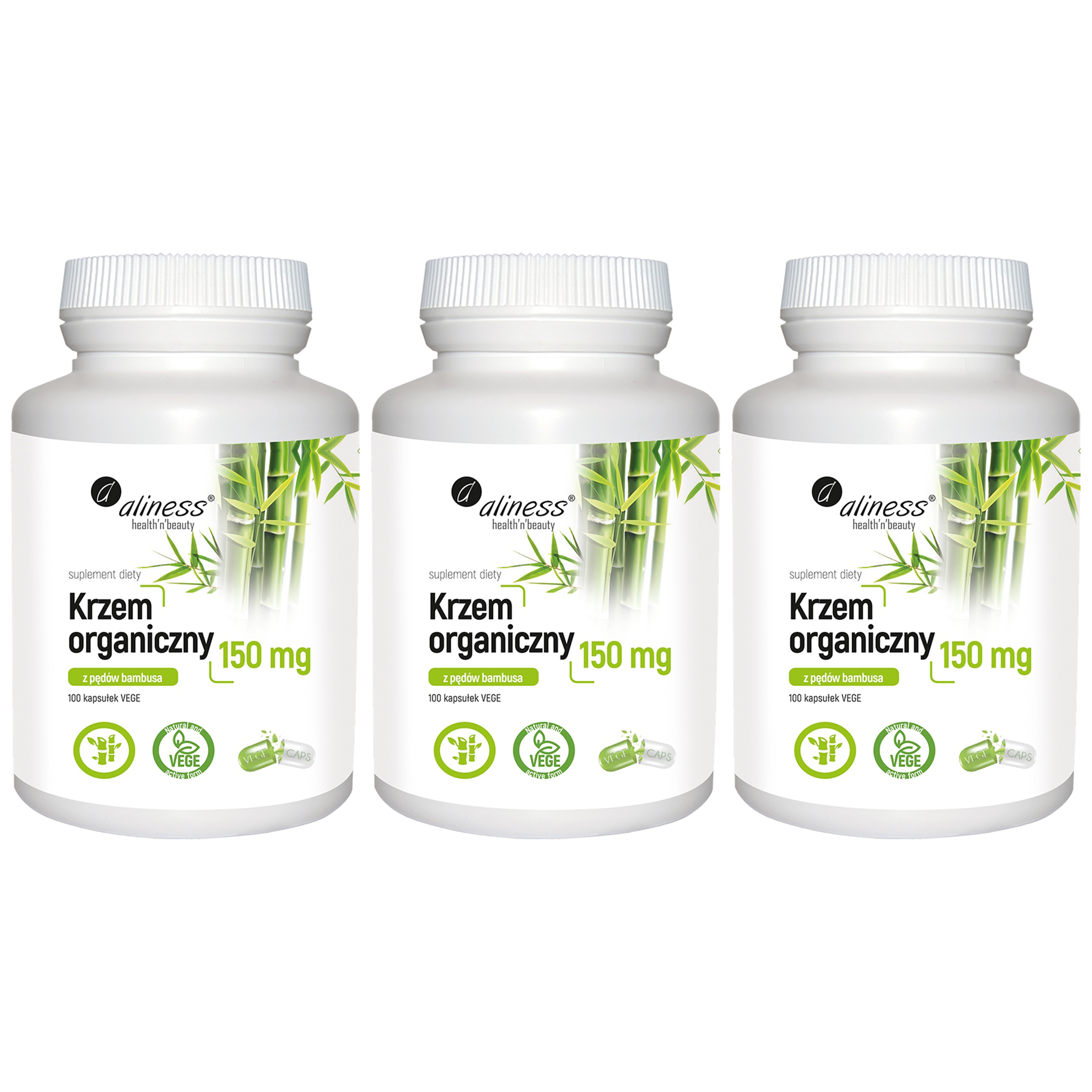 ALINESS - Krzem Organiczny 150mg - 3x 100vcaps.
