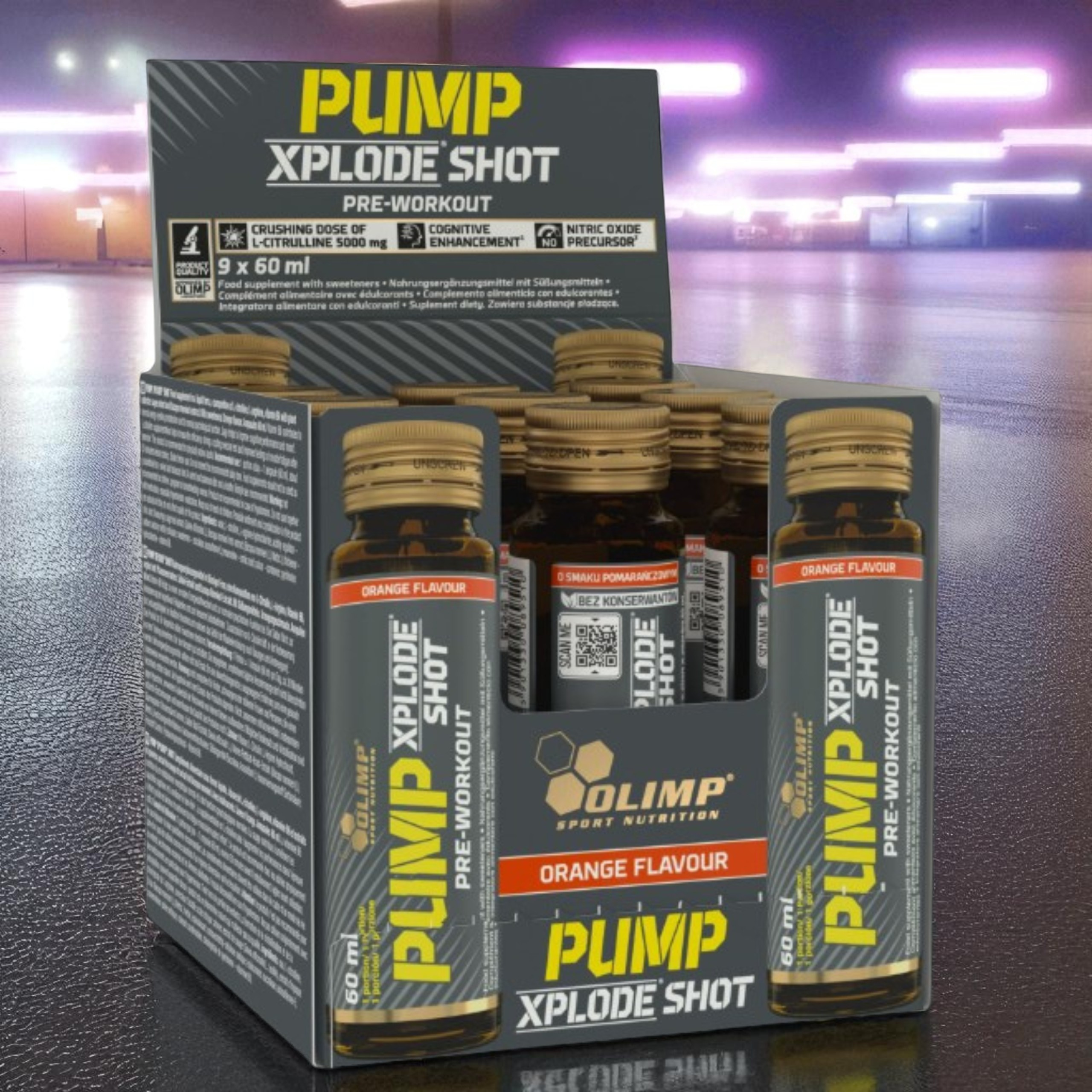 OLIMP - Pump Xplode Shot - 9x 2x 60ml - Orange