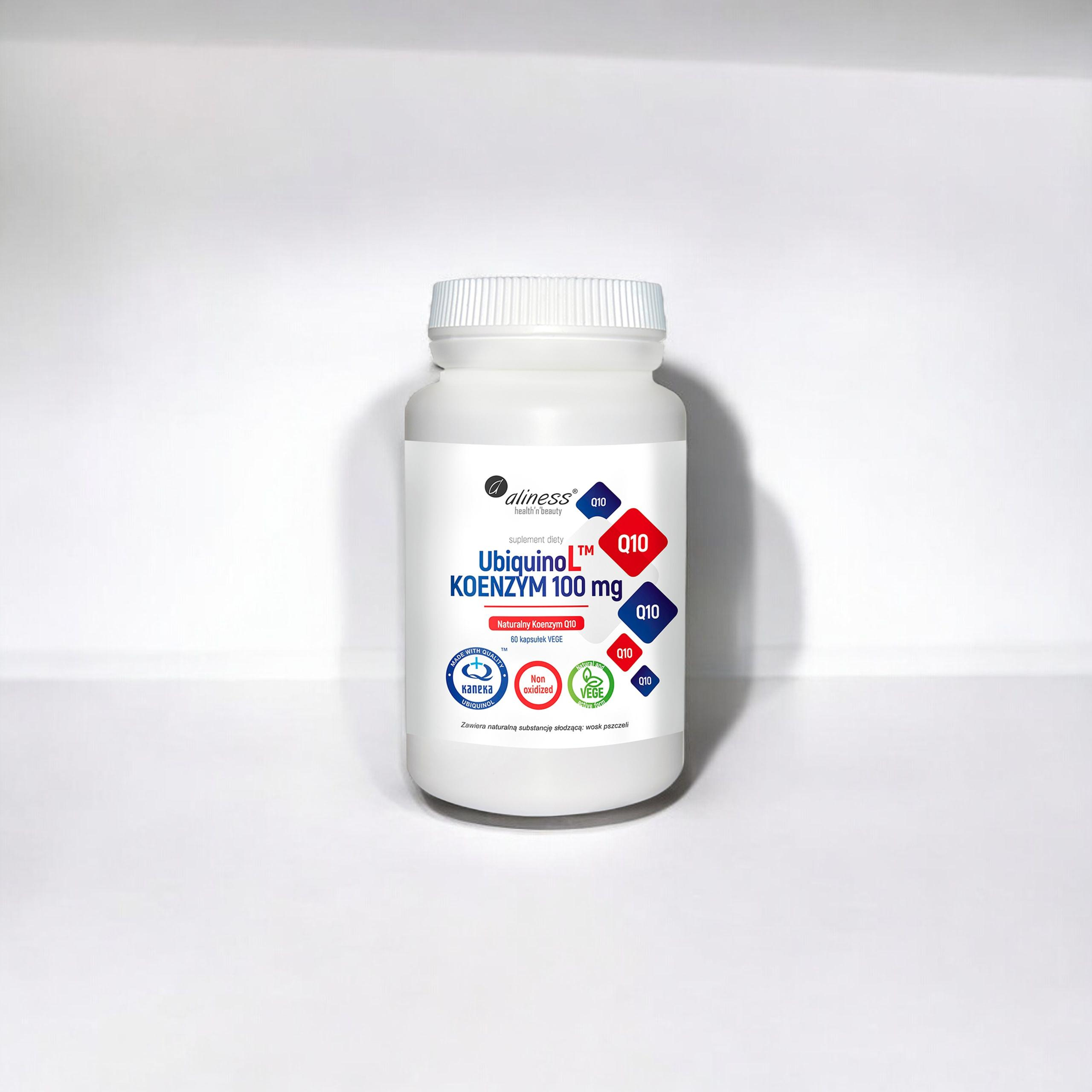 ALINESS - UbiquinoL KANEKA Naturalny KOENZYM Q10 100mg - 2x 60vcaps