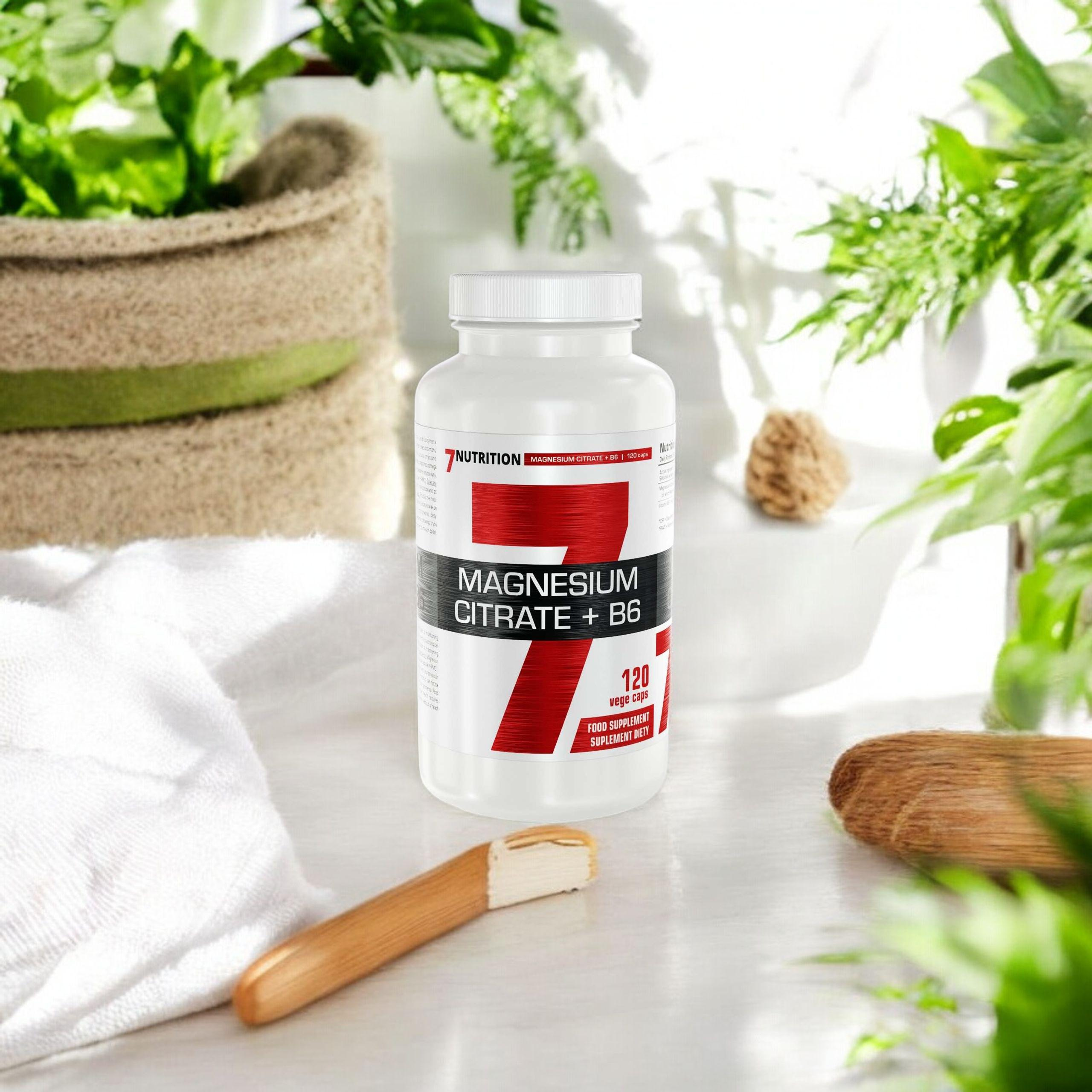 7 NUTRITION Magnesium Citrate + B6 - 3x 120vcaps