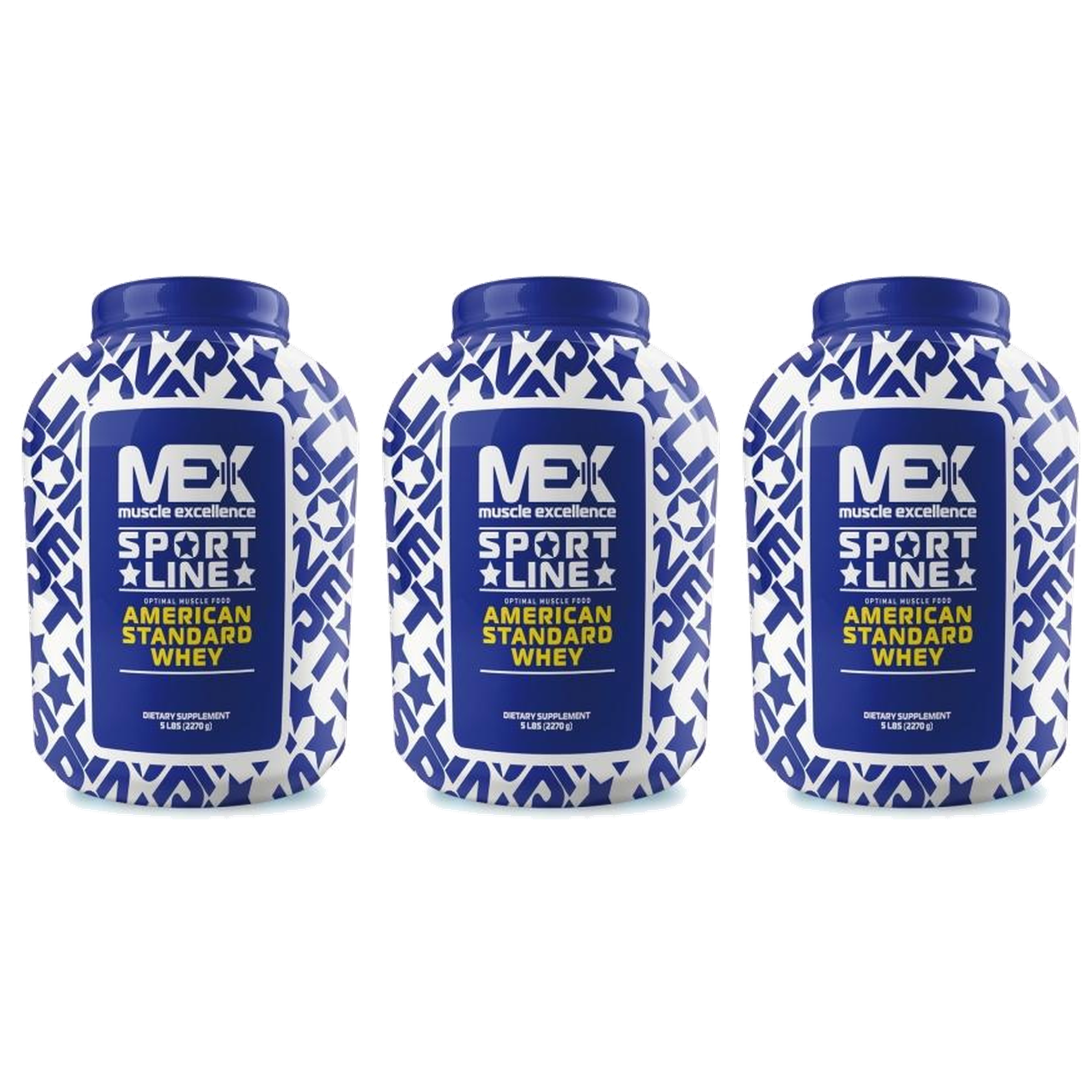 MEX NUTRITION - American Standard Whey - 3x 2270g