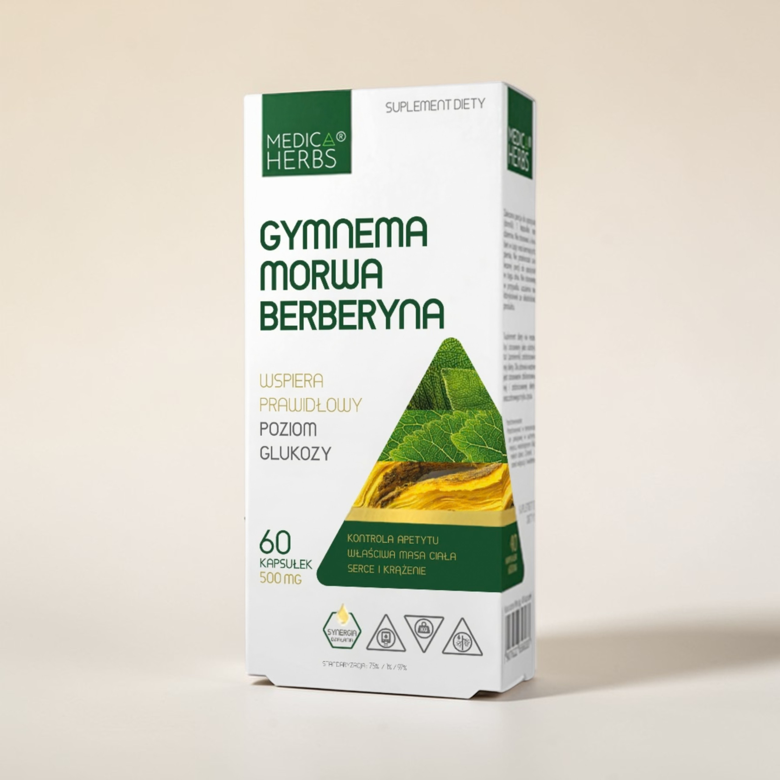 MEDICA HERBS - Gymnema Morwa Berberyna - 3x 60caps.