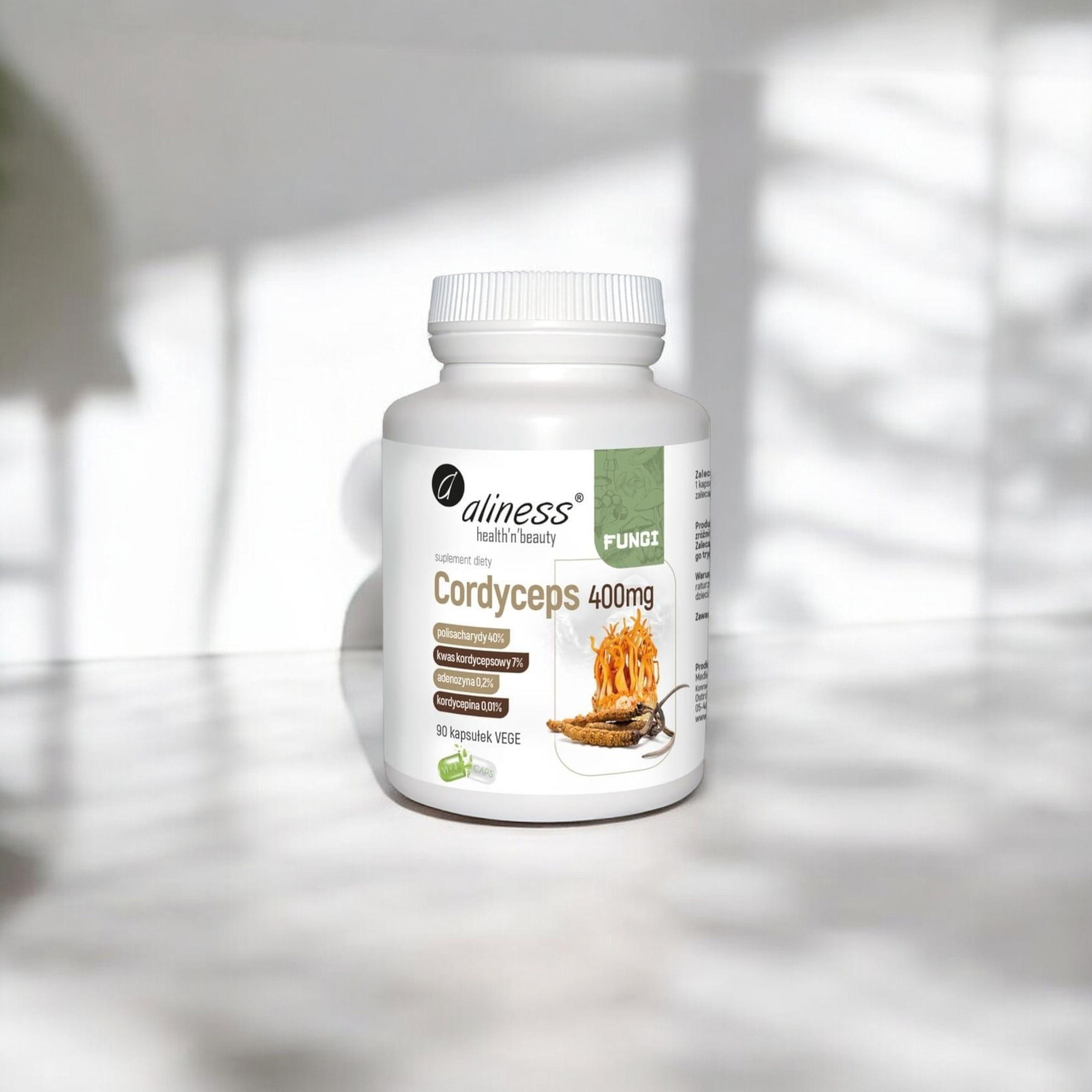 ALINESS - Fungi Cordyceps 400mg - 2x 90vcaps.