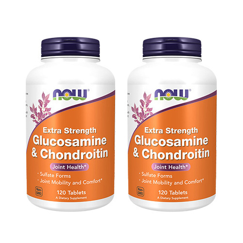 NOW Glucosamine & Chondroitin Sulfate Extra Strength - 2x 120tabs