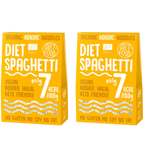 DIET FOOD Bio - Diet Spaghetti - 2x 300g - Makaron Konjac