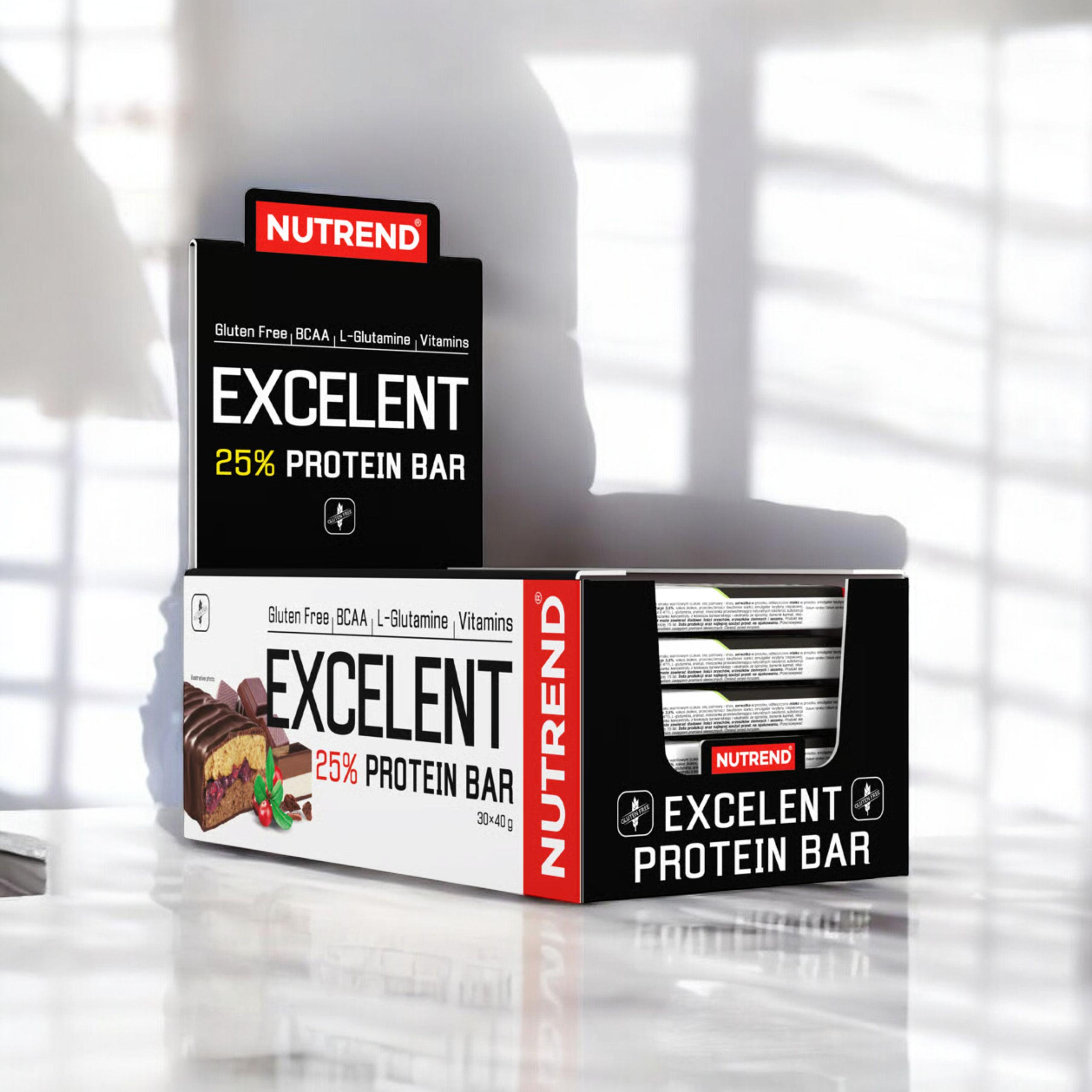 NUTREND - Excelent Protein Bar - 30x 2x 40g