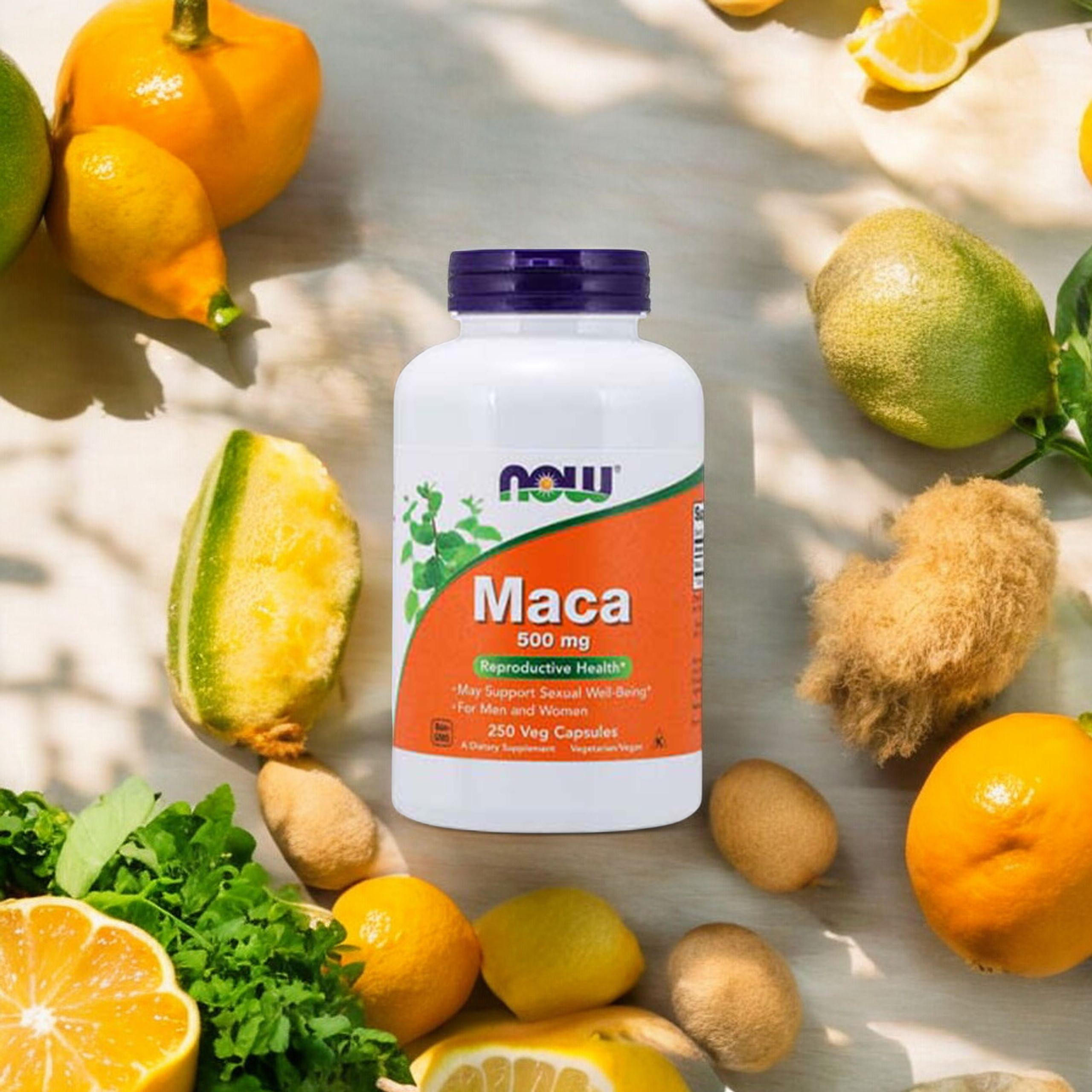 NOW Maca 500mg - 3x 250vcaps.