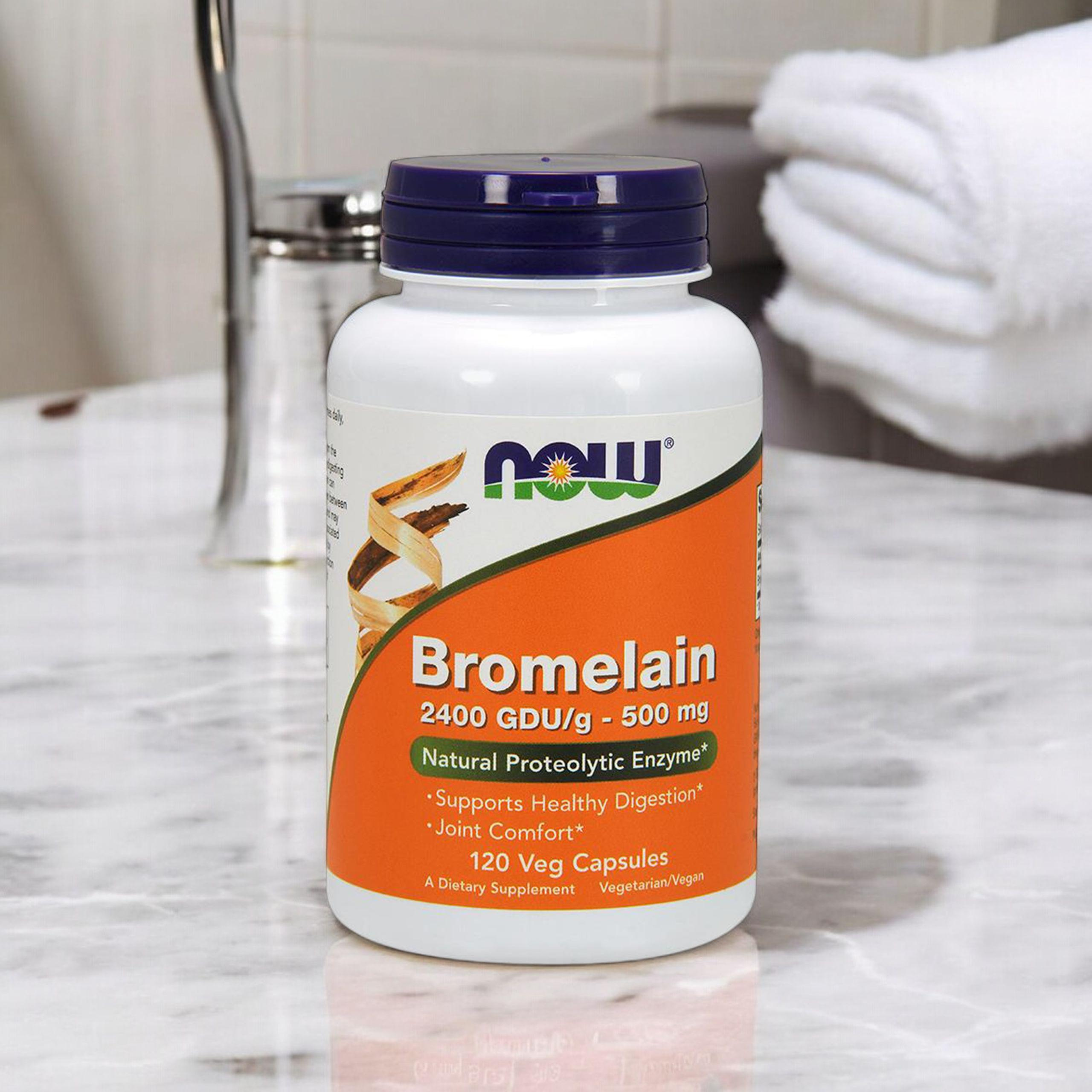 NOW Bromelain ( Bromelina ) - 2x 120vcaps